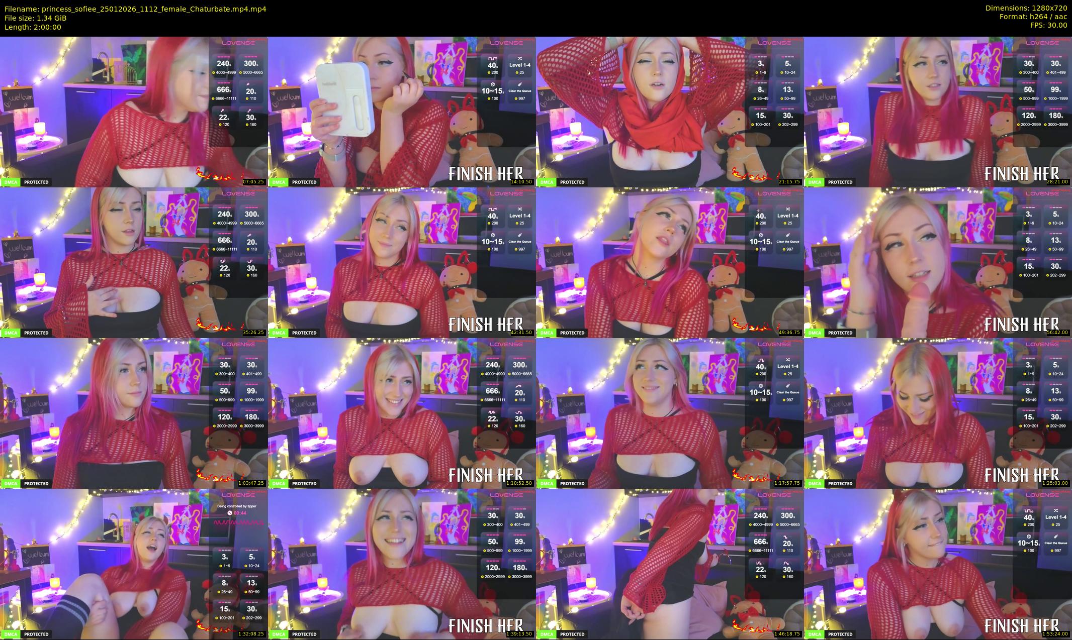 princess_sofiee — 120 minute Chaturbate female cam show recording, 720p, Jan 25, 2026
