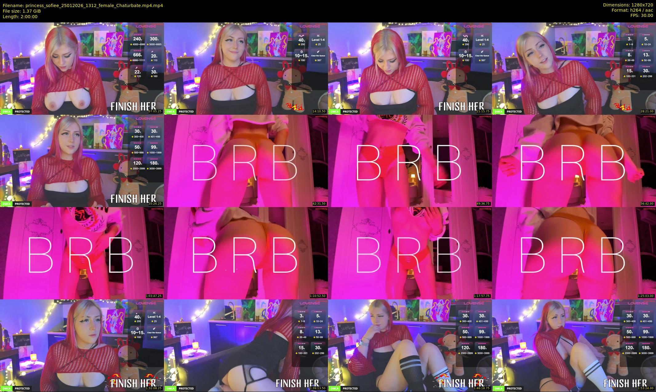 princess_sofiee — 120 minute Chaturbate female cam show recording, 720p, Jan 25, 2026