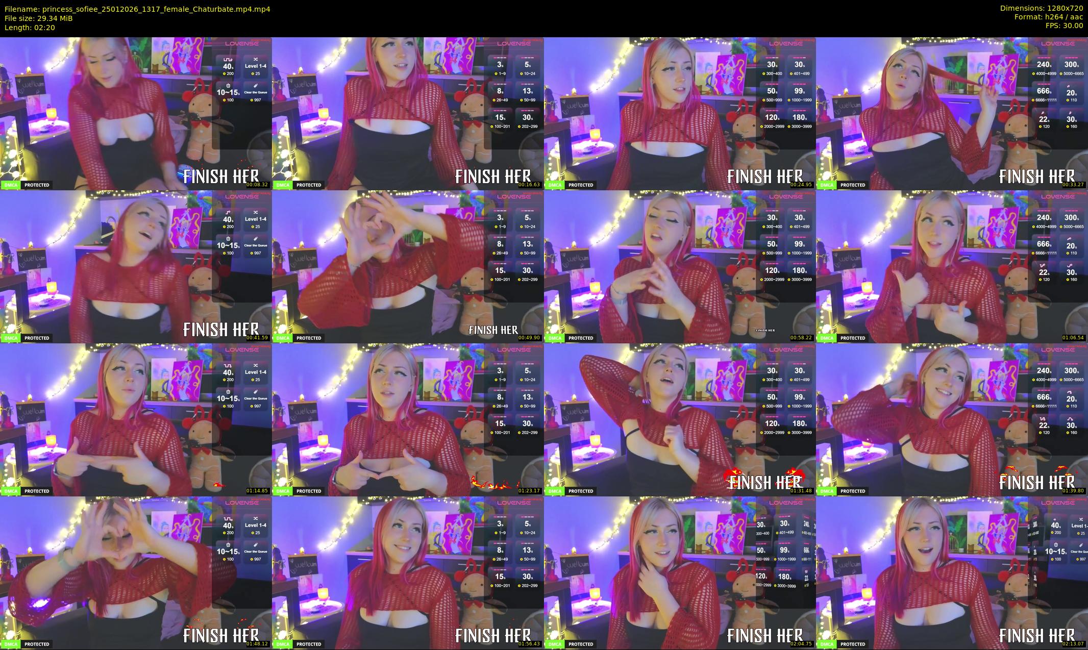 princess_sofiee — 3 minute Chaturbate female cam show recording, 720p, Jan 25, 2026