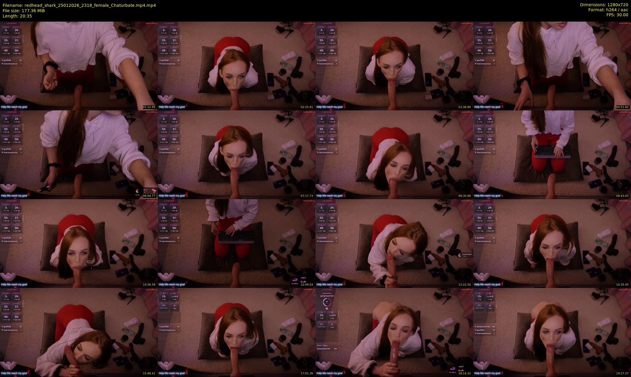 redhead_shark — 21 minute Chaturbate female cam show recording, 720p, Jan 25, 2026