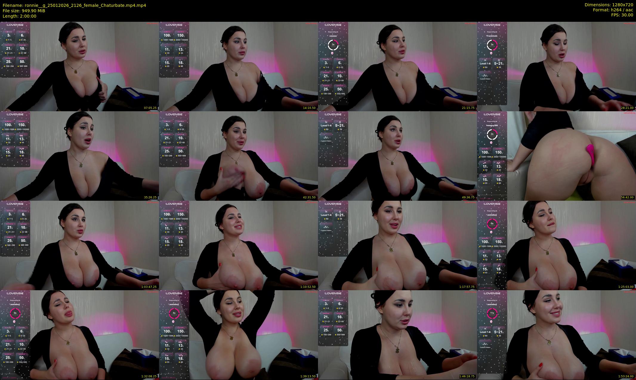 ronnie__g — 120 minute Chaturbate female cam show recording, 720p, Jan 25, 2026