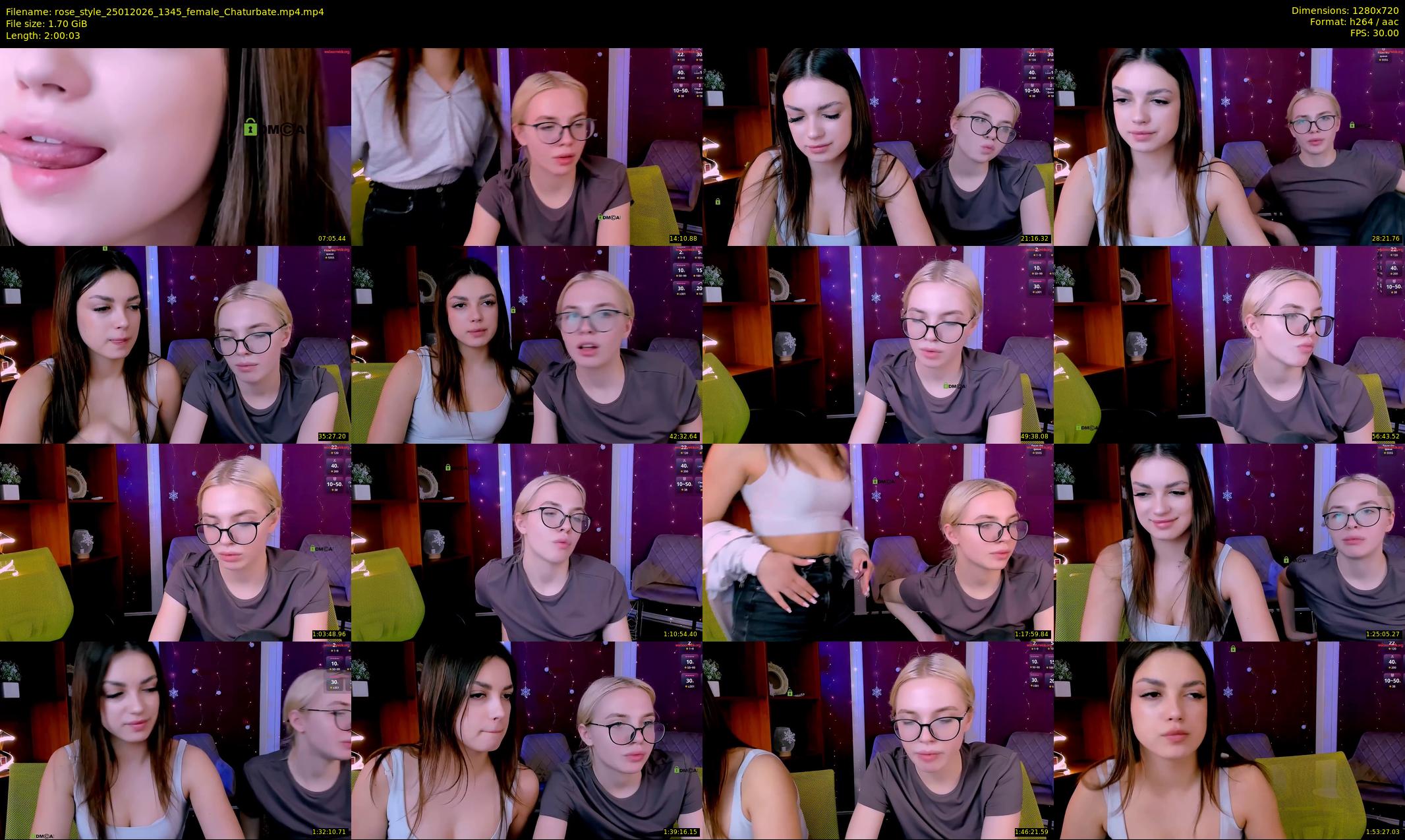 rose_style — 121 minute Chaturbate couple cam show recording, 720p, Jan 25, 2026