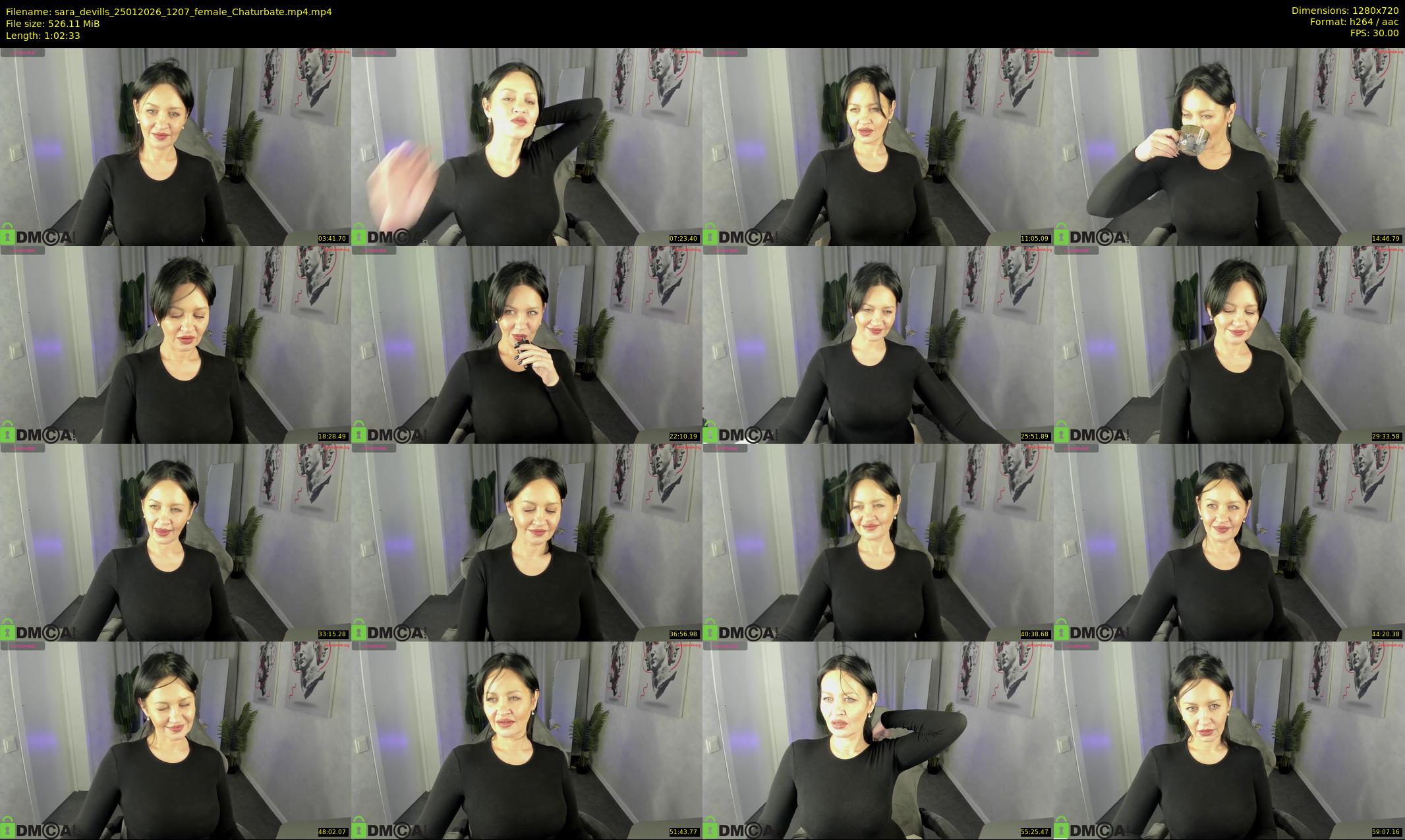 sara_devills — 63 minute Chaturbate female cam show recording, 720p, Jan 25, 2026