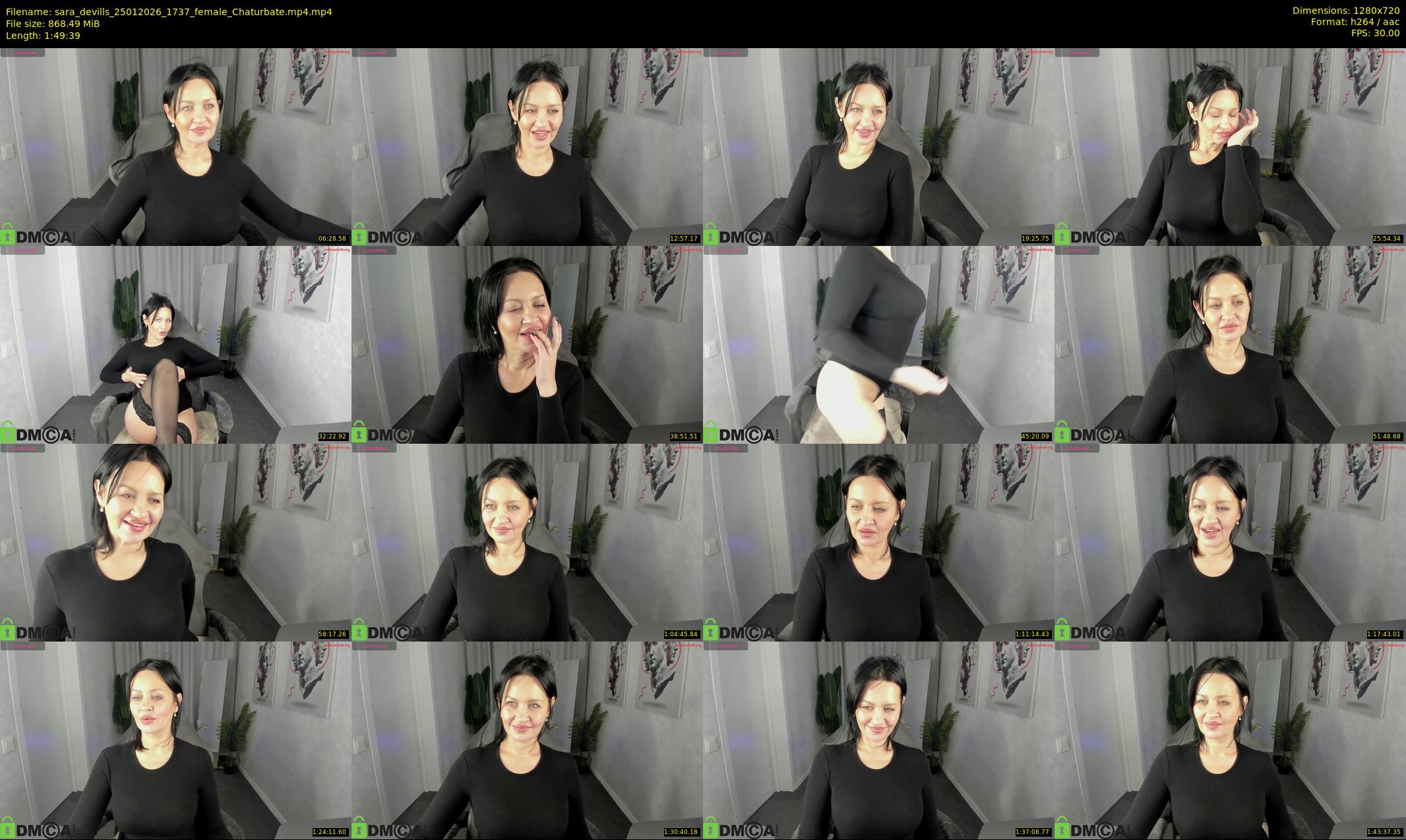 sara_devills — 110 minute Chaturbate female cam show recording, 720p, Jan 25, 2026