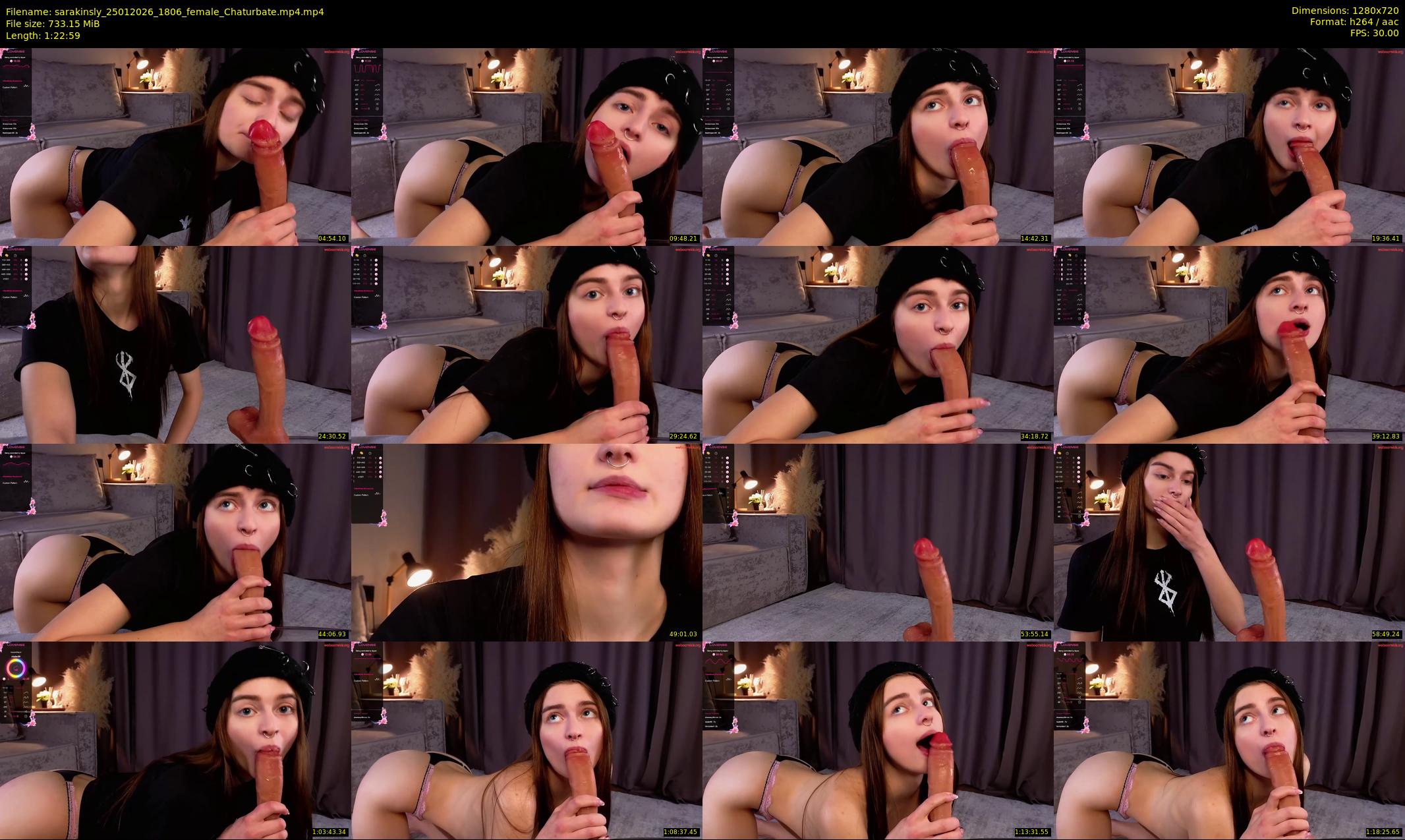 sarakinsly — 83 minute Chaturbate female cam show recording, 720p, Jan 25, 2026