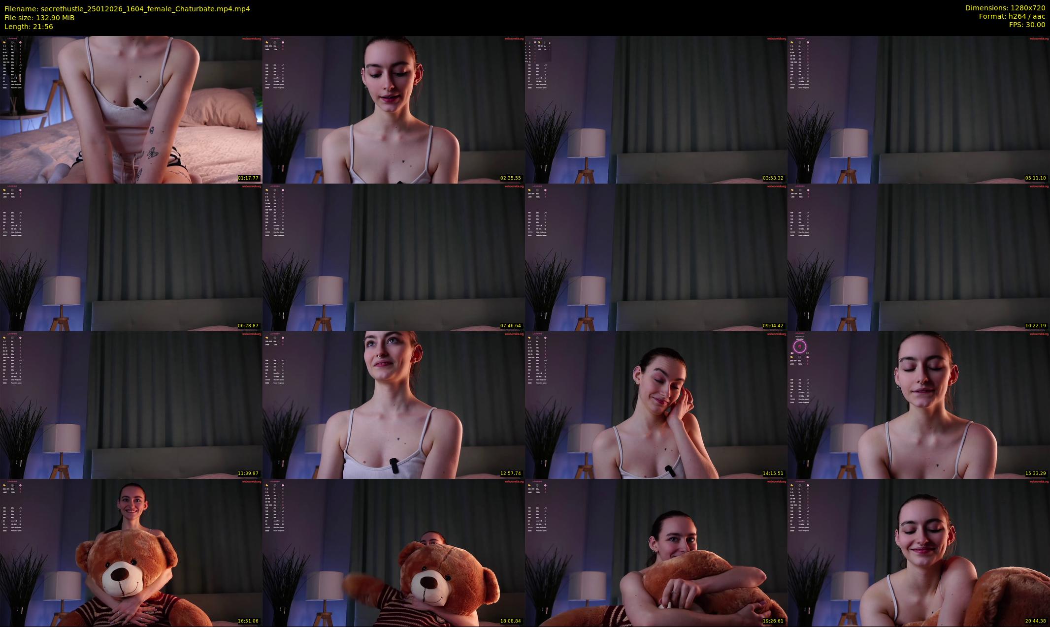 secrethustle — 22 minute Chaturbate female cam show recording, 720p, Jan 25, 2026
