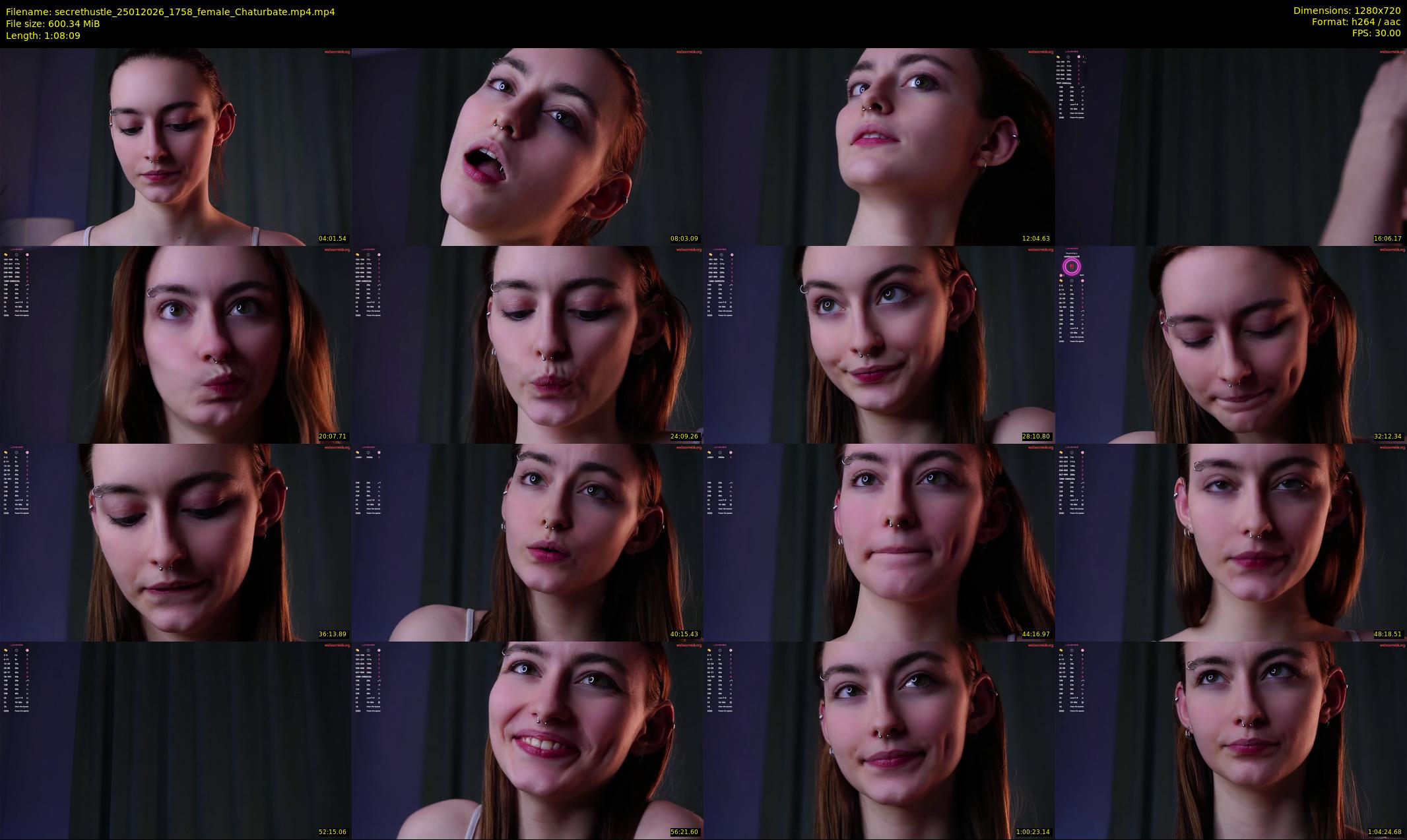 secrethustle — 69 minute Chaturbate female cam show recording, 720p, Jan 25, 2026