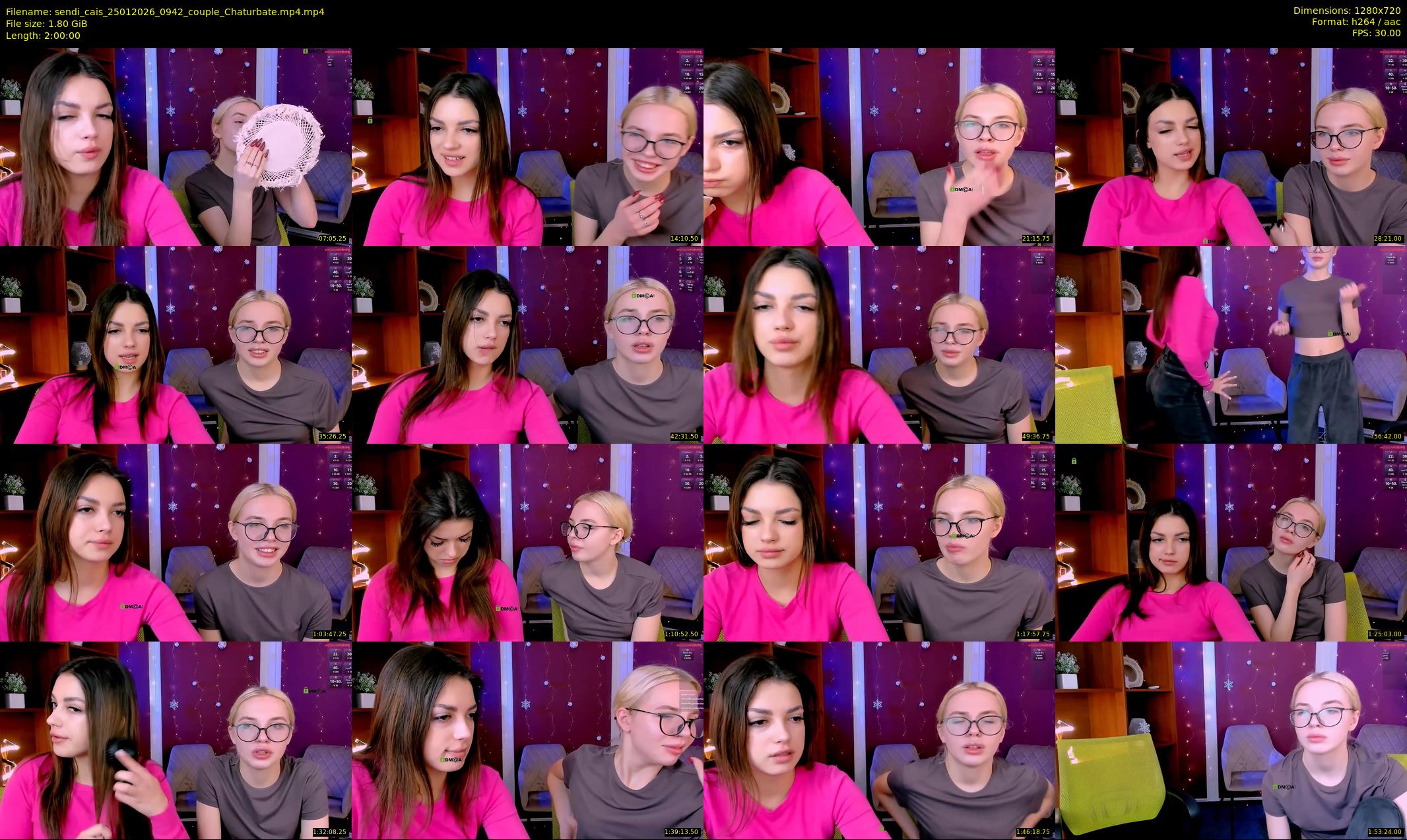 sendi_cais — 120 minute Chaturbate female cam show recording, 720p, Jan 25, 2026