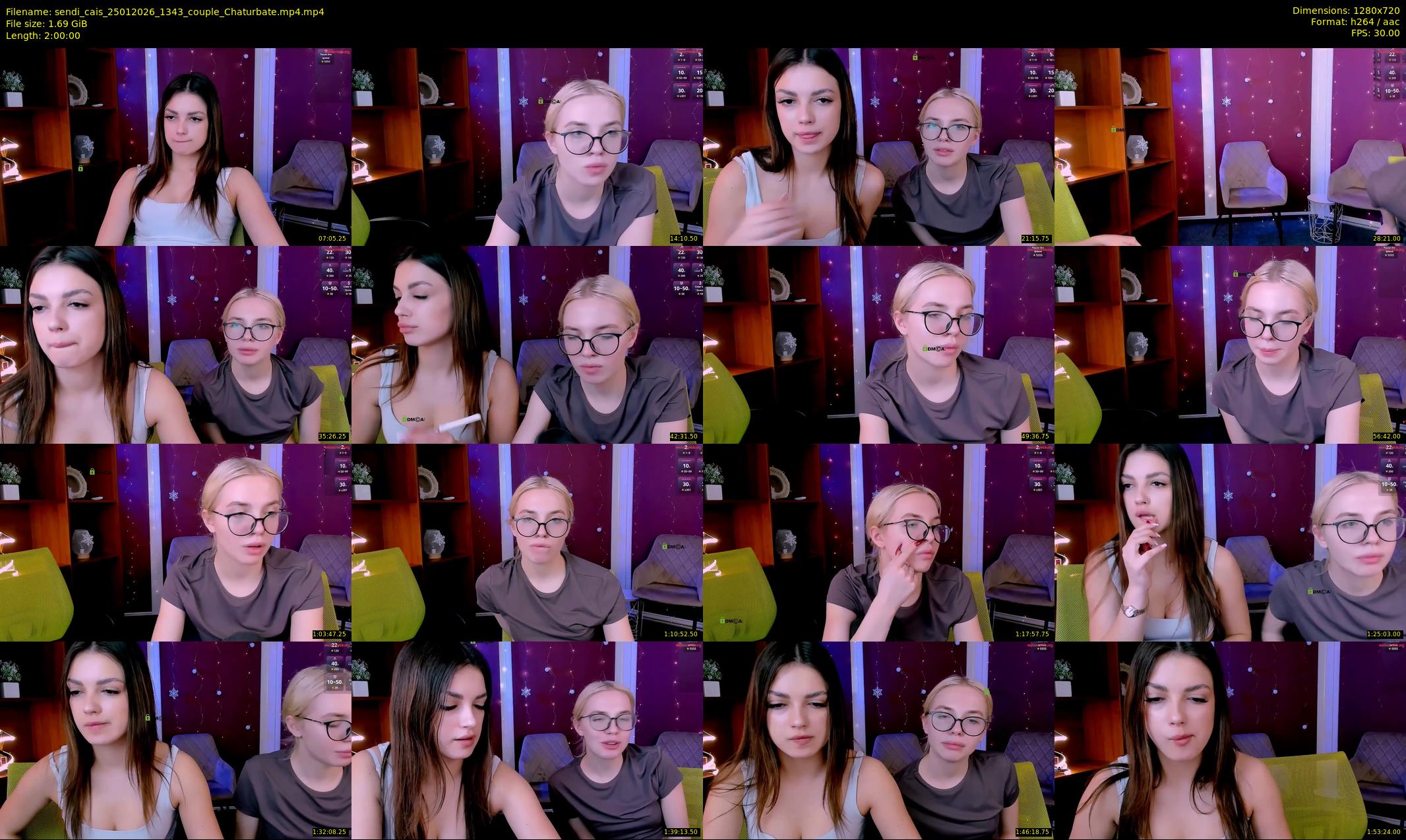 sendi_cais — 120 minute Chaturbate female cam show recording, 720p, Jan 25, 2026