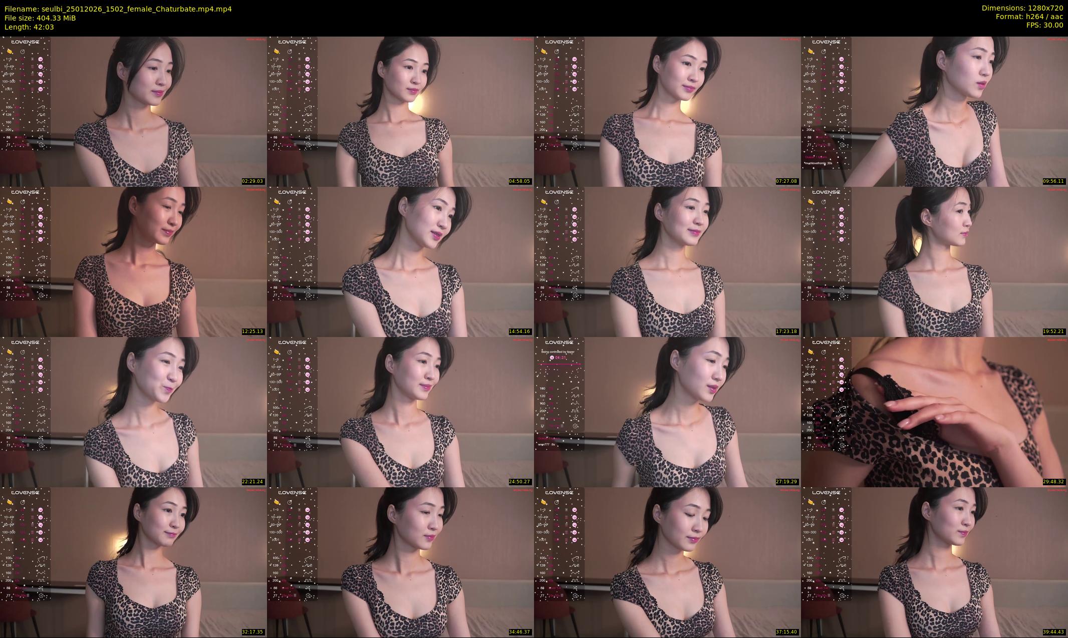 seulbi — 43 minute Chaturbate female cam show recording, 720p, Jan 25, 2026