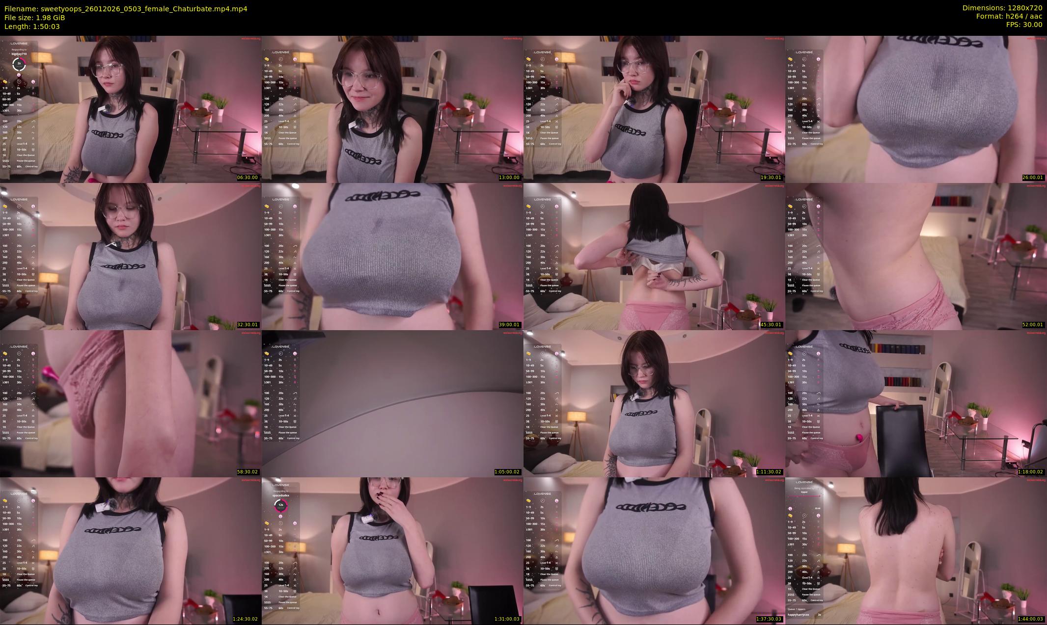 sweetyoops — 111 minute Chaturbate female cam show recording, 720p, Jan 26, 2026