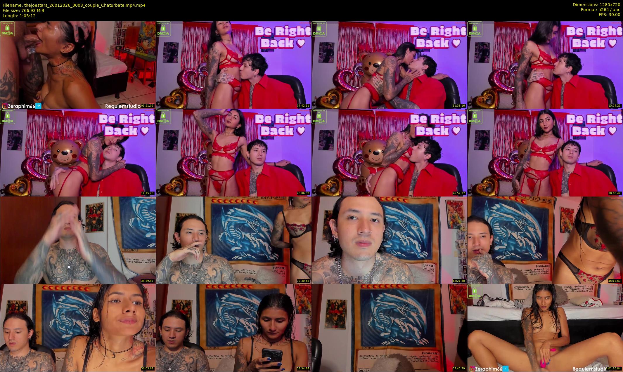 thejoestars — 66 minute Chaturbate couple cam show recording, 720p, Jan 26, 2026