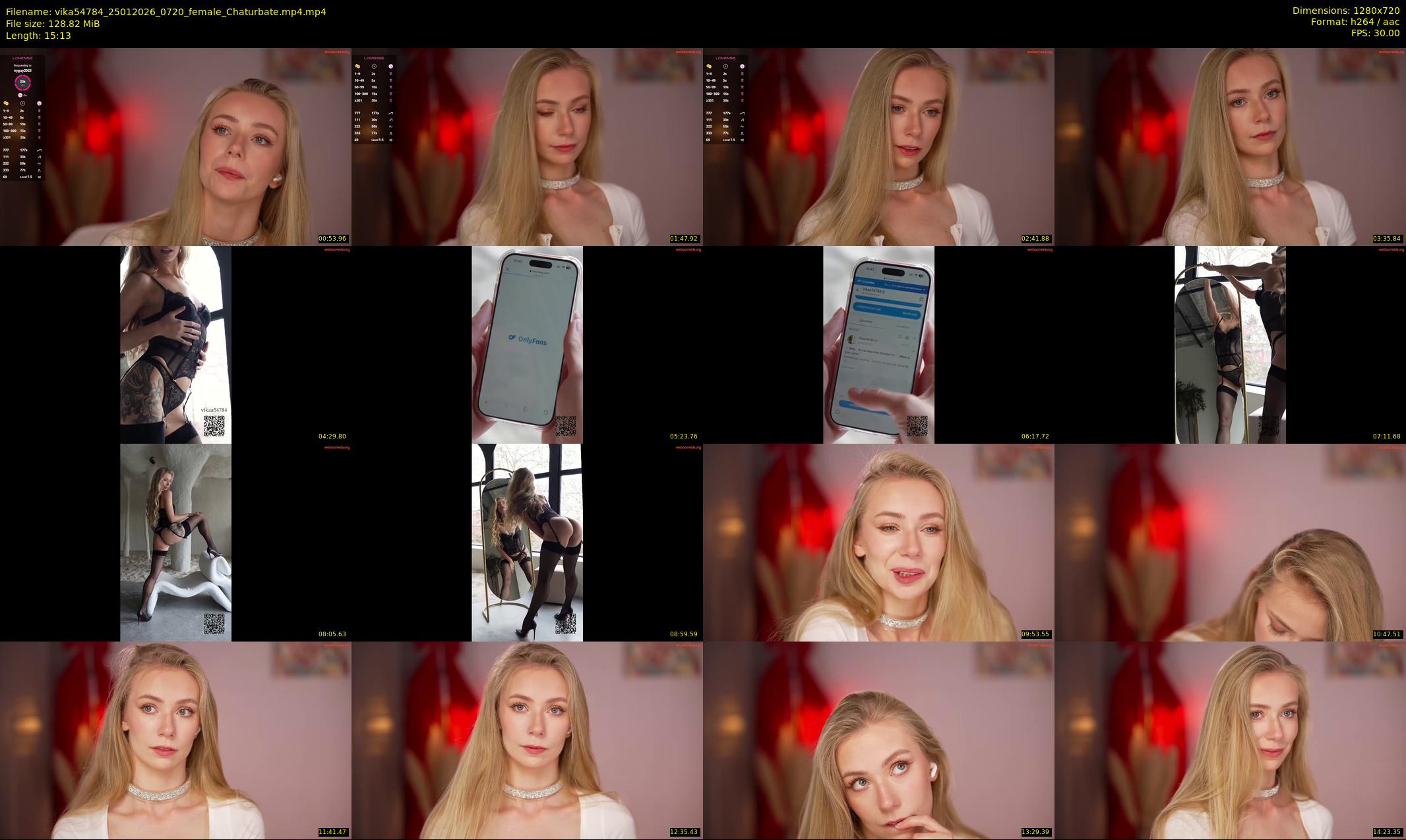 vika54784 — 16 minute Chaturbate female cam show recording, 720p, Jan 25, 2026
