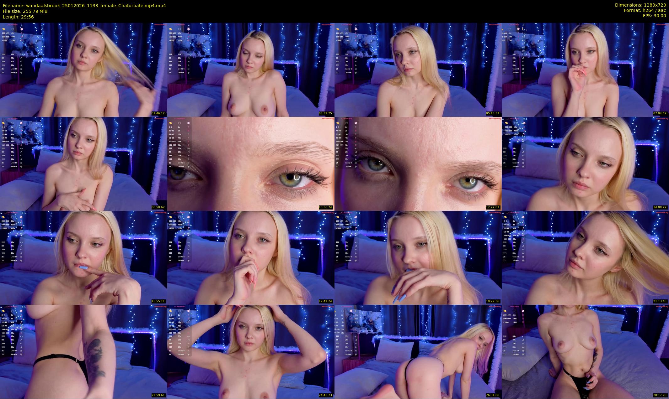 wandaalsbrook — 30 minute Chaturbate female cam show recording, 720p, Jan 25, 2026