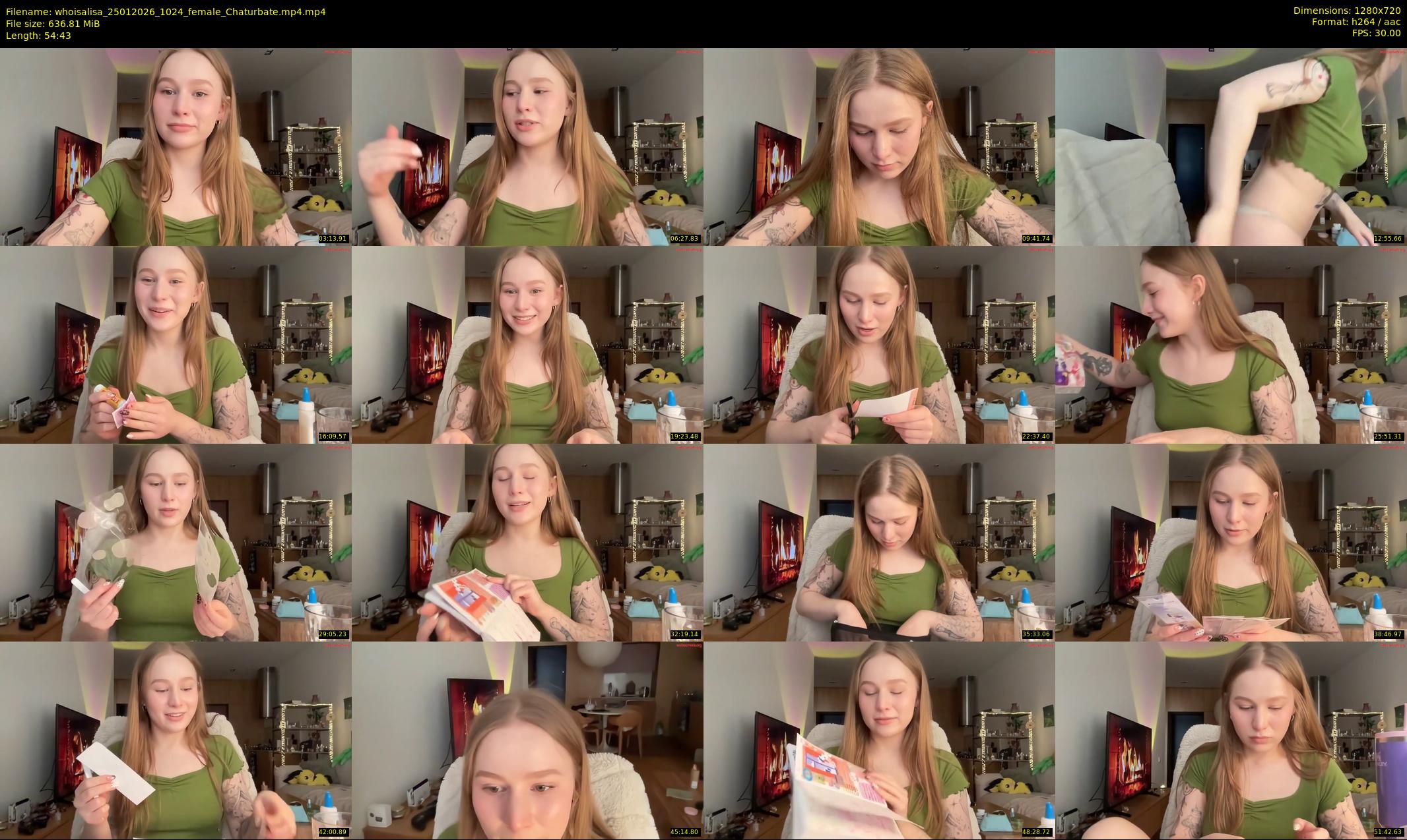 whoisalisa — 55 minute Chaturbate female cam show recording, 720p, Jan 25, 2026