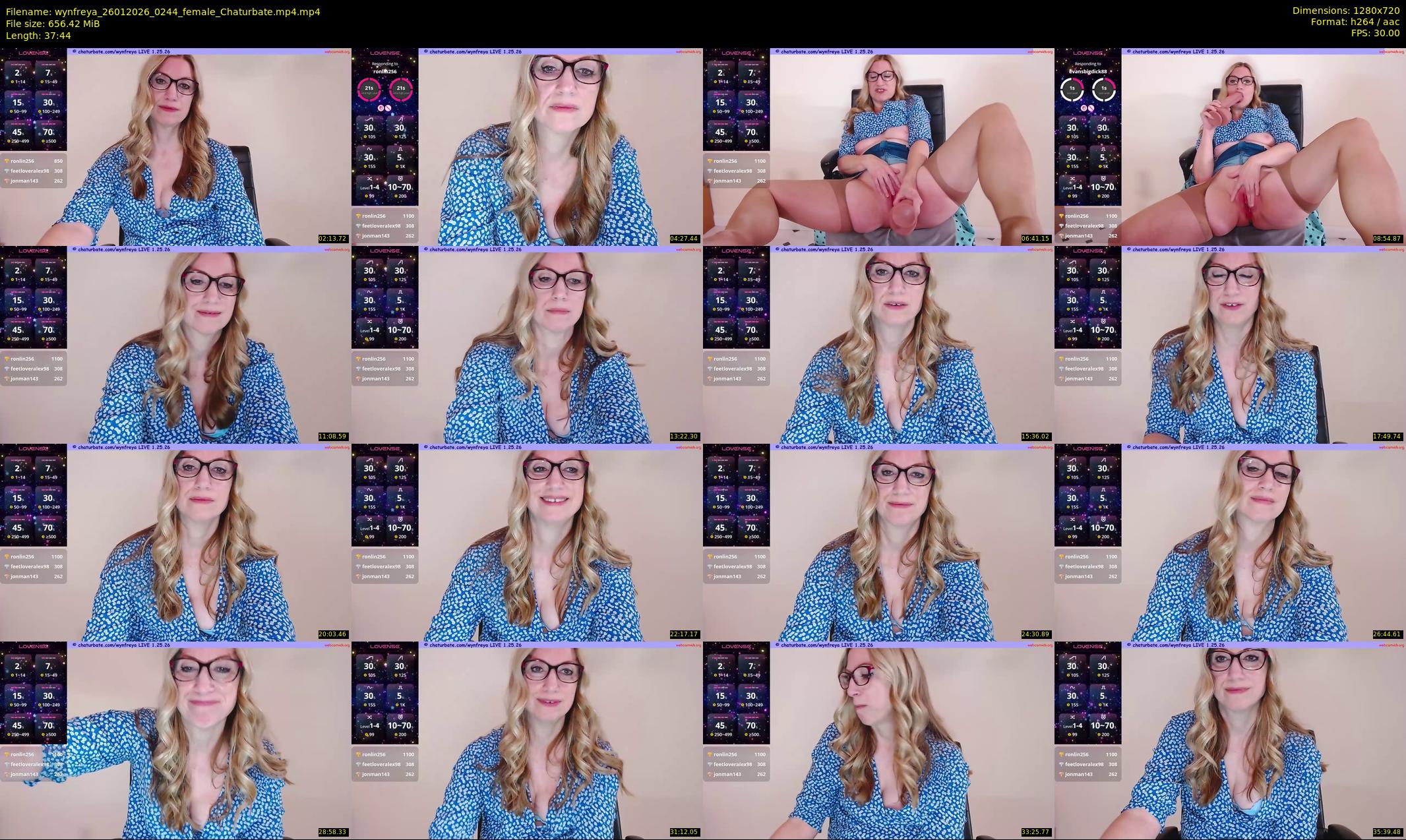 wynfreya — 38 minute Chaturbate female cam show recording, 720p, Jan 26, 2026