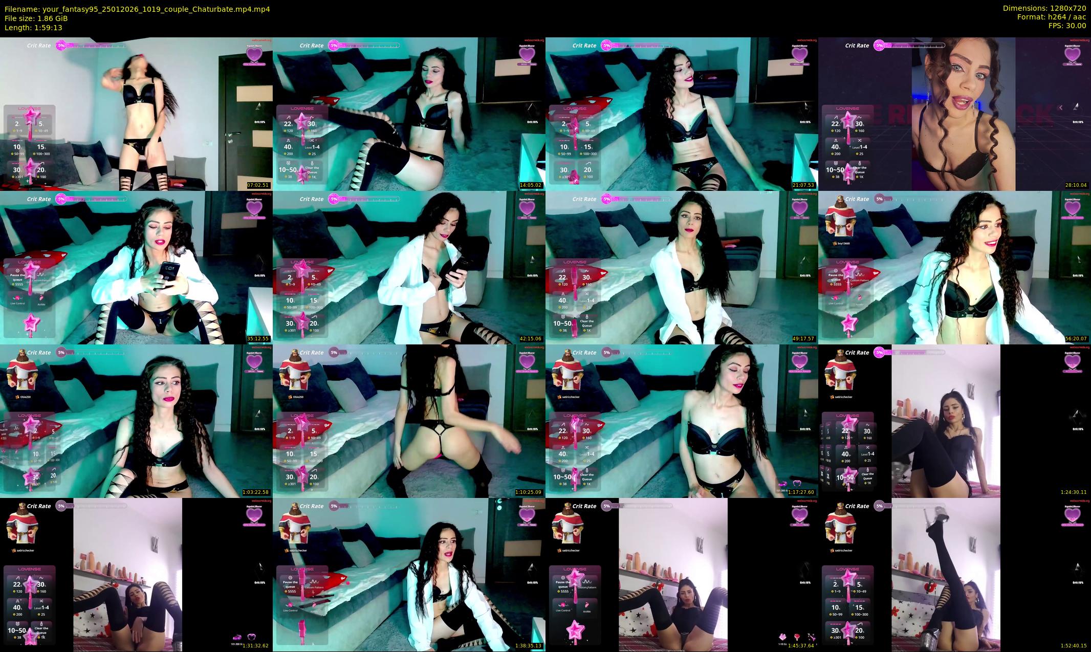 your_fantasy95 — 120 minute Chaturbate couple cam show recording, 720p, Jan 25, 2026