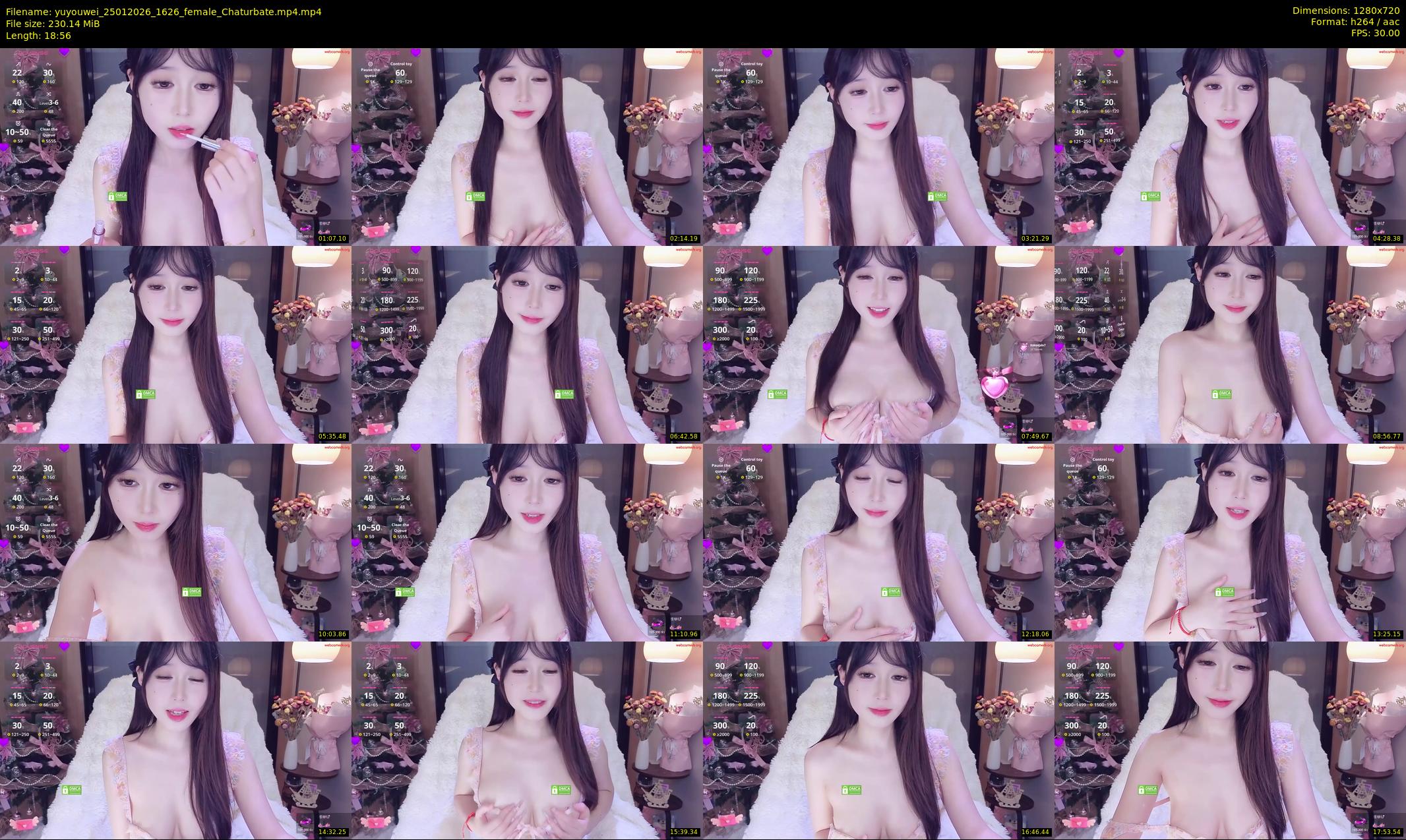 yuyouwei — 19 minute Chaturbate female cam show recording, 720p, Jan 25, 2026