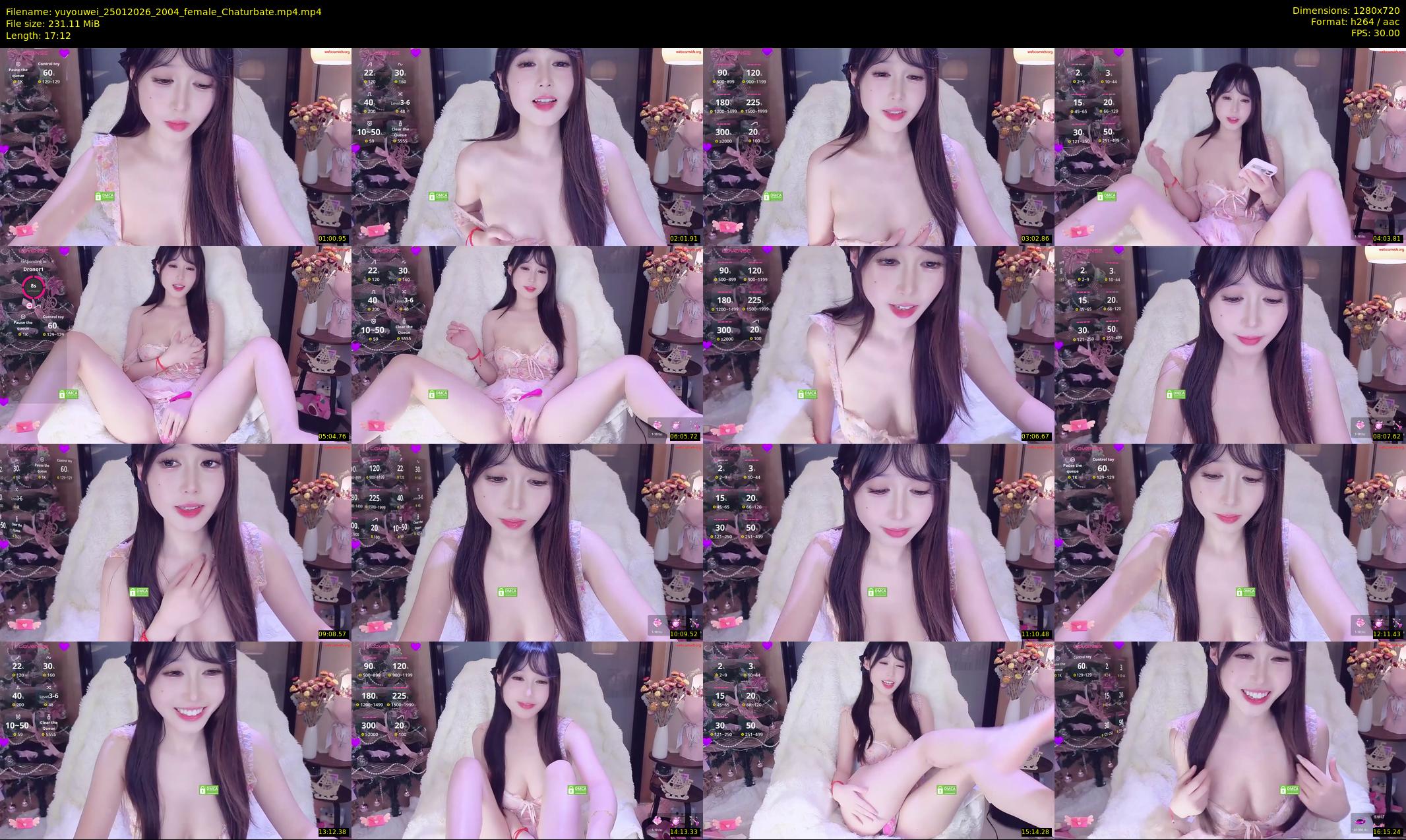 yuyouwei — 18 minute Chaturbate female cam show recording, 720p, Jan 25, 2026