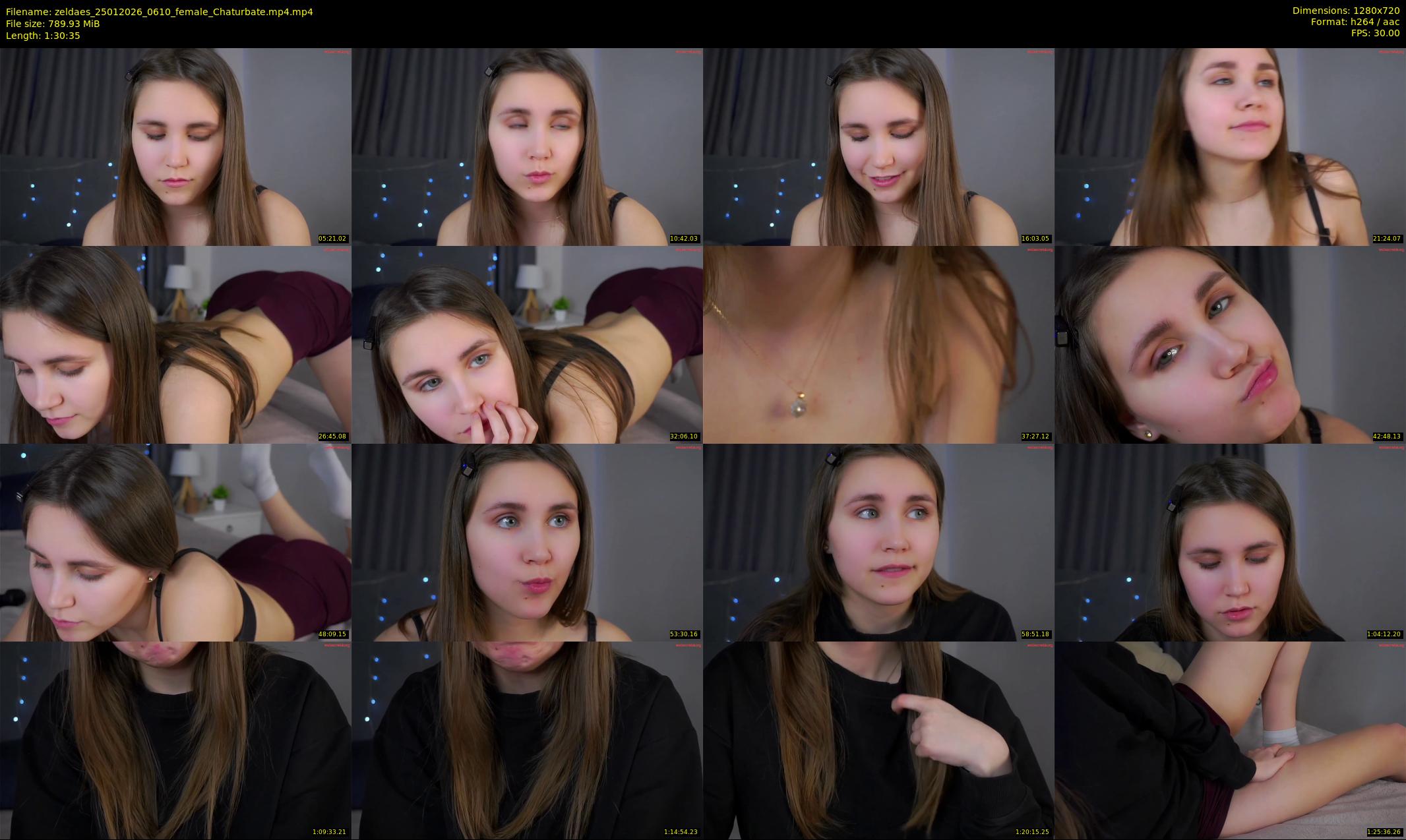 zeldaes — 91 minute Chaturbate female cam show recording, 720p, Jan 25, 2026