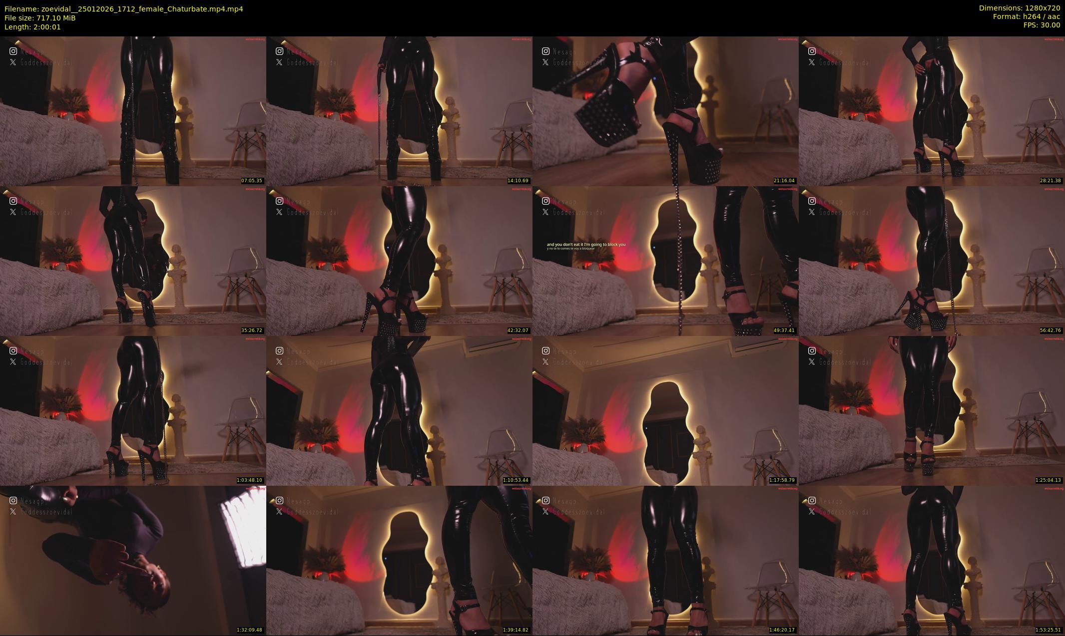 zoevidal_ — 121 minute Chaturbate female cam show recording, 720p, Jan 25, 2026