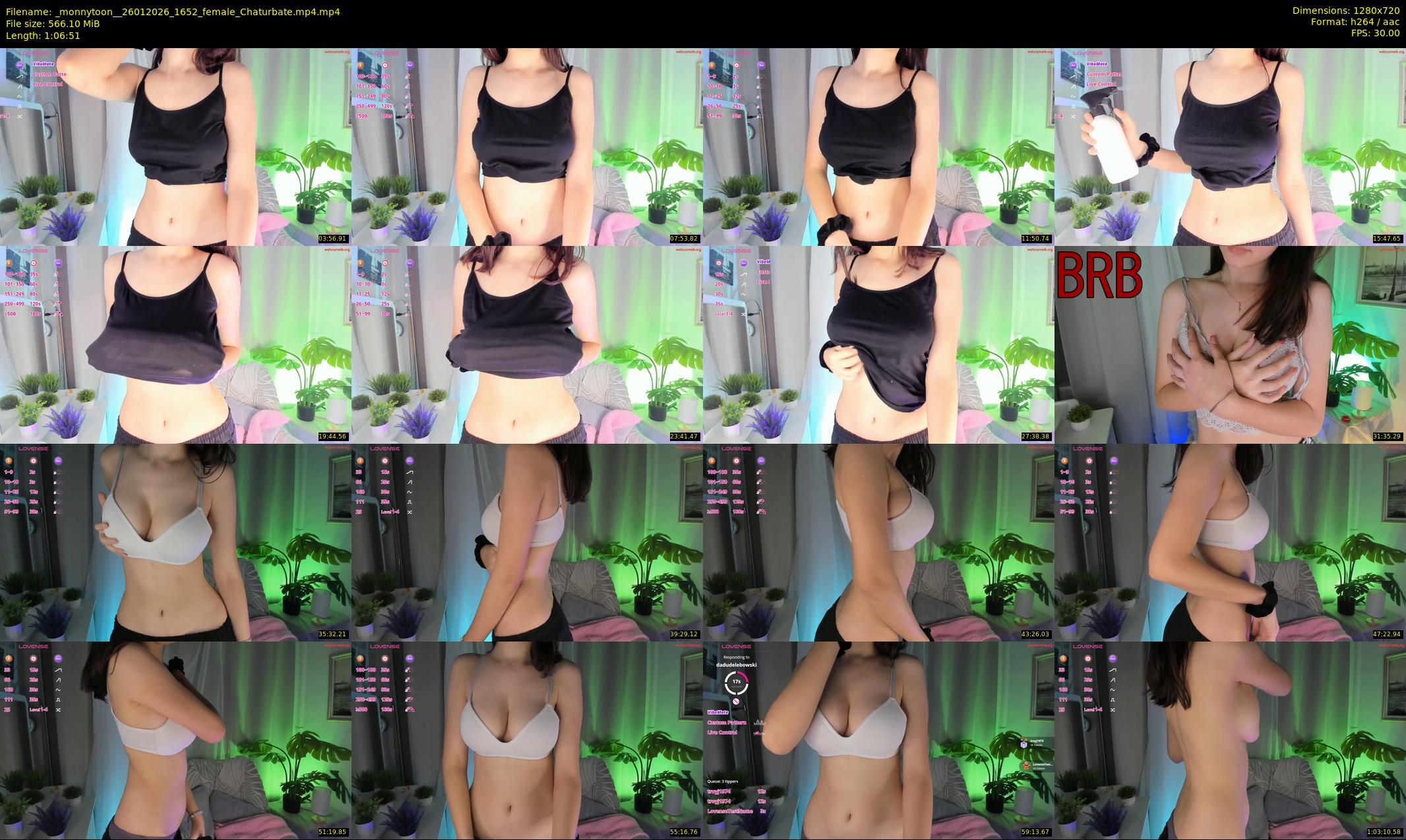 _monnytoon_ — 67 minute Chaturbate female cam show recording, 720p, Jan 26, 2026