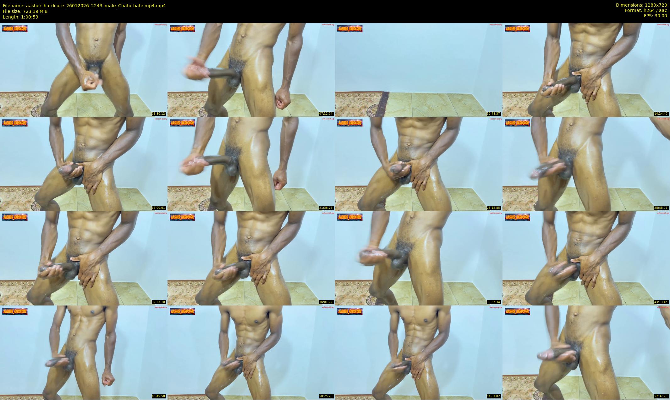 aasher_hardcore — 61 minute Chaturbate male cam show recording, 720p, Jan 26, 2026
