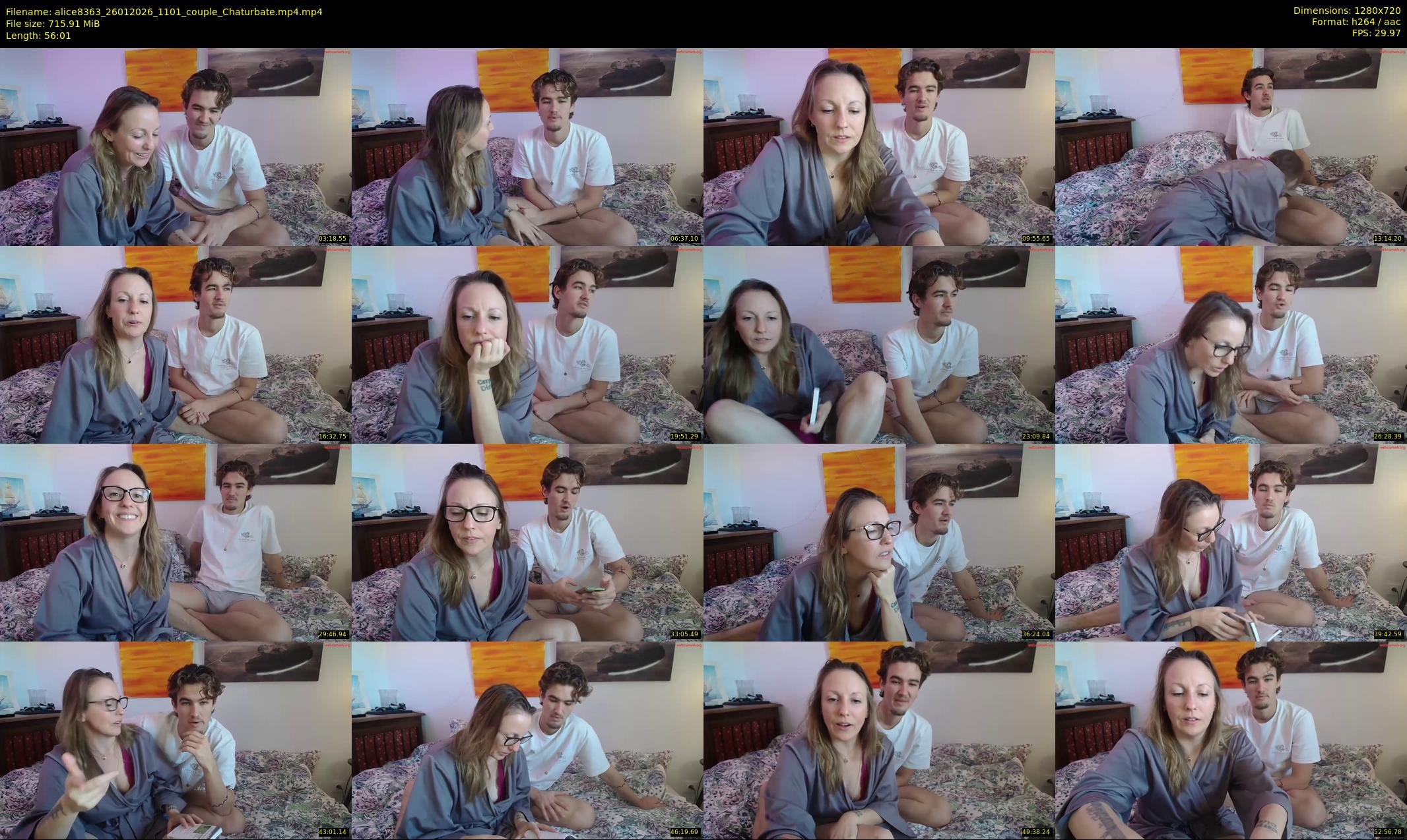 alice8363 — 57 minute Chaturbate female cam show recording, 720p, Jan 26, 2026