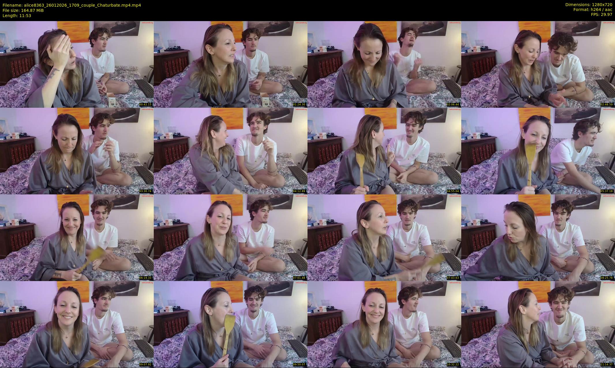 alice8363 — 12 minute Chaturbate female cam show recording, 720p, Jan 26, 2026
