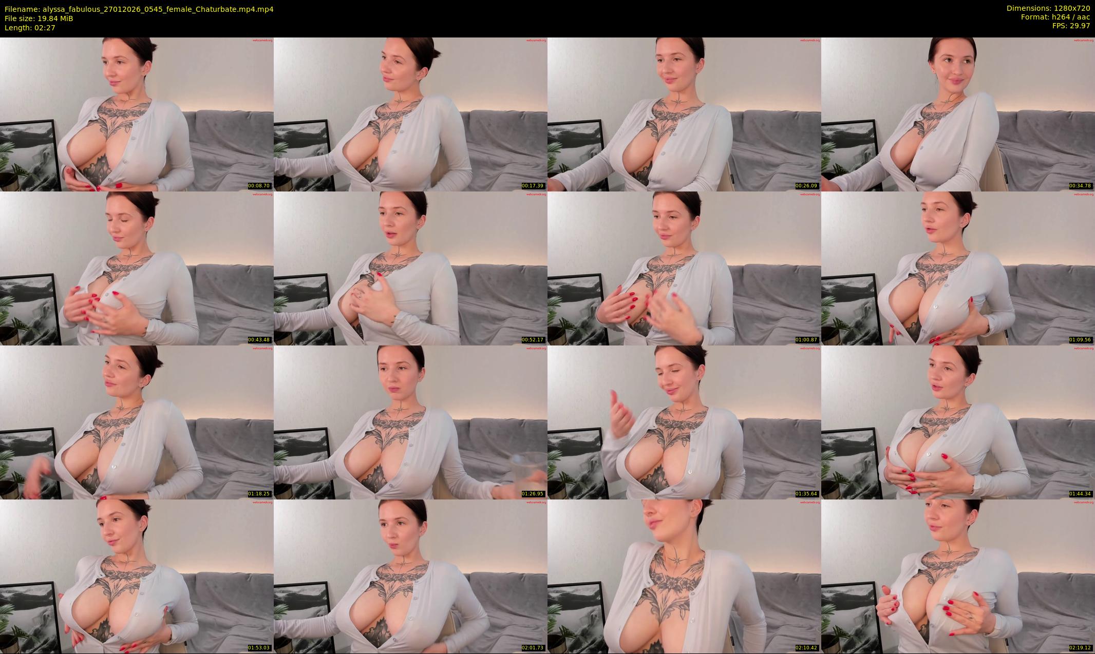 alyssa_fabulous — 3 minute Chaturbate female cam show recording, 720p, Jan 27, 2026