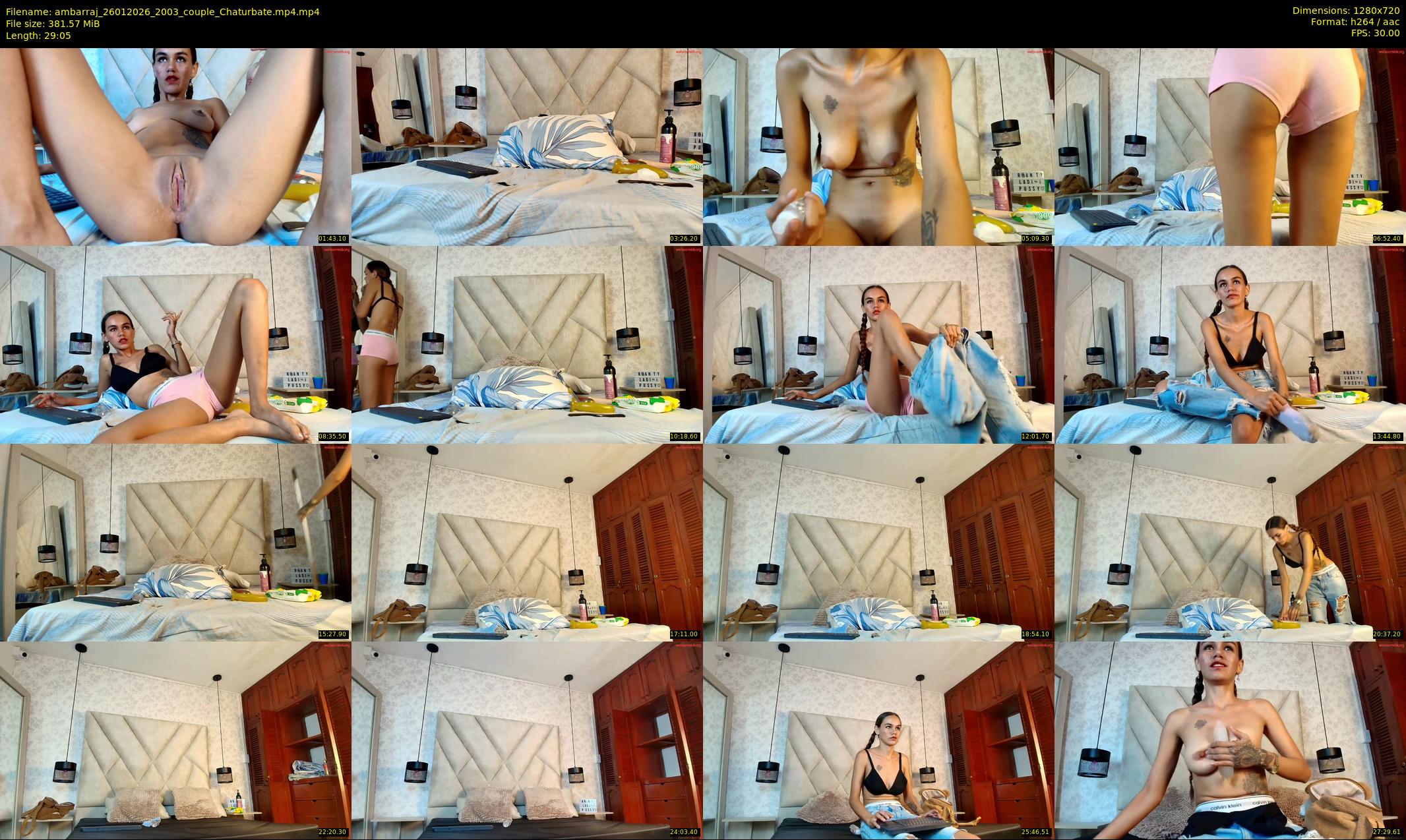 ambarraj — 30 minute Chaturbate couple cam show recording, 720p, Jan 26, 2026