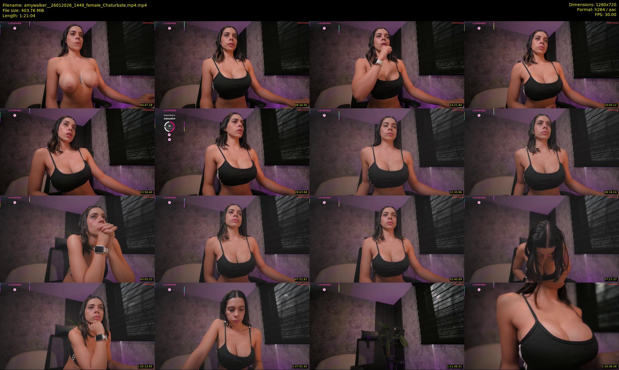 amywalker_ — 82 minute Chaturbate female cam show recording, 720p, Jan 26, 2026