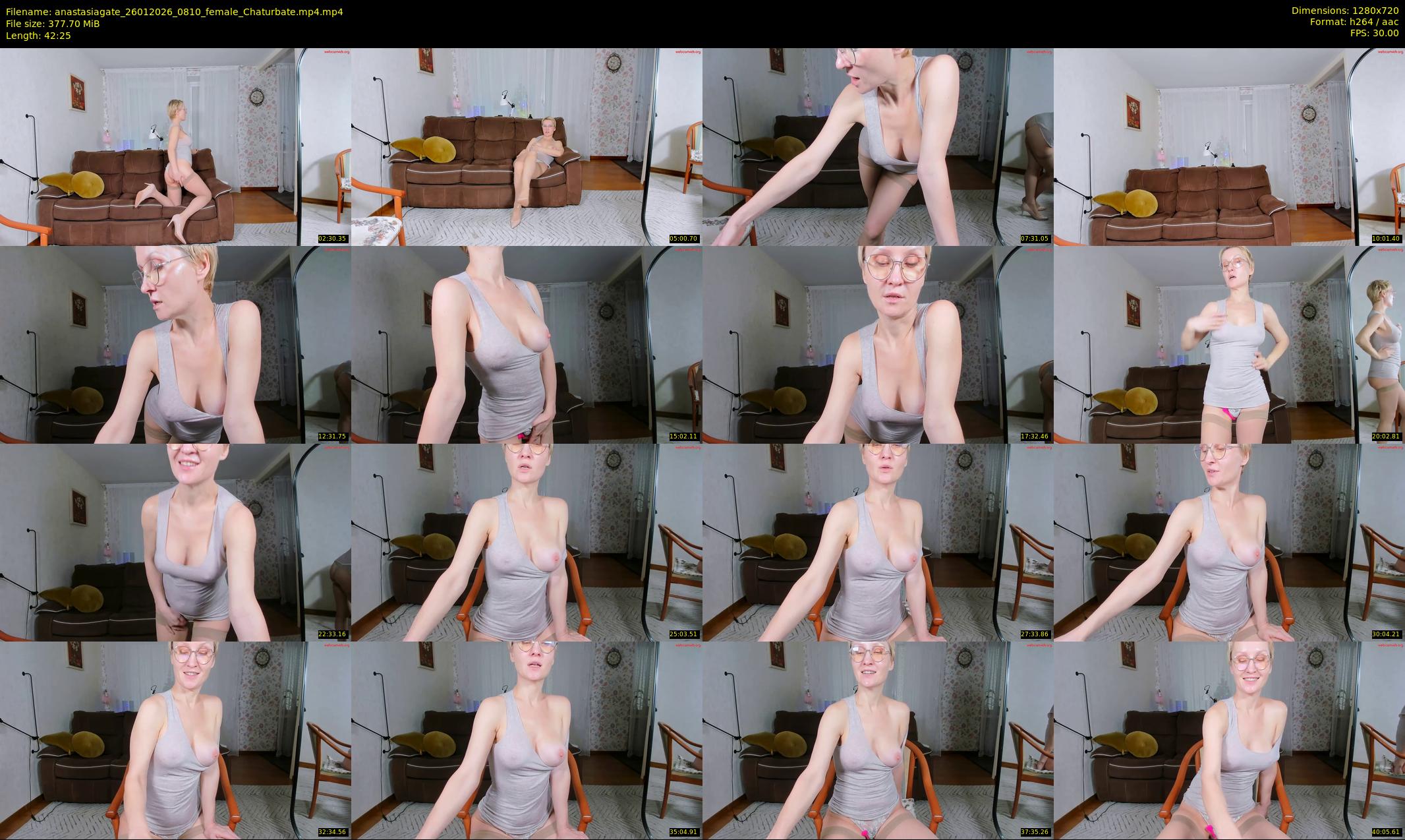 anastasiagate — 43 minute Chaturbate female cam show recording, 720p, Jan 26, 2026