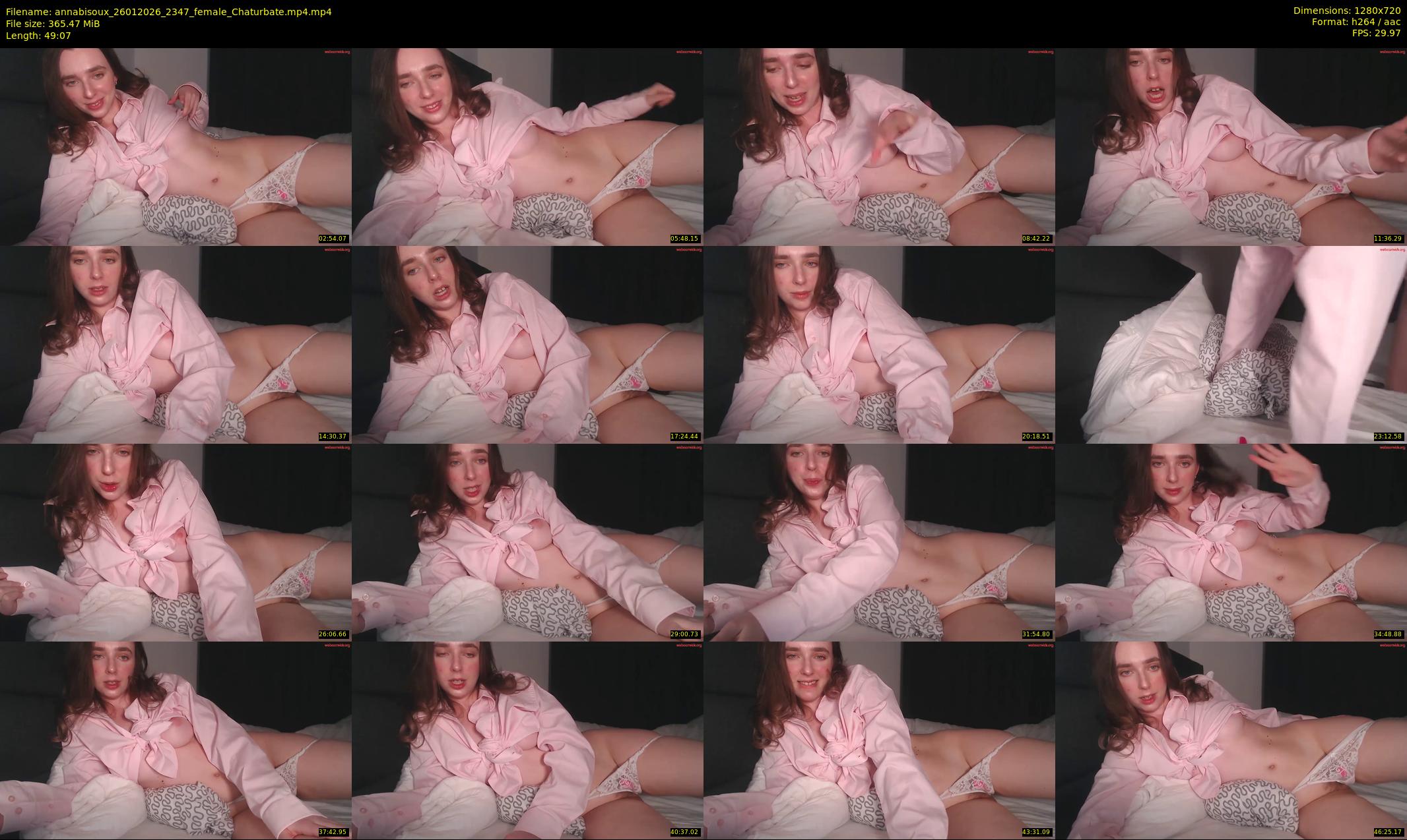 annabisoux — 50 minute Chaturbate female cam show recording, 720p, Jan 26, 2026