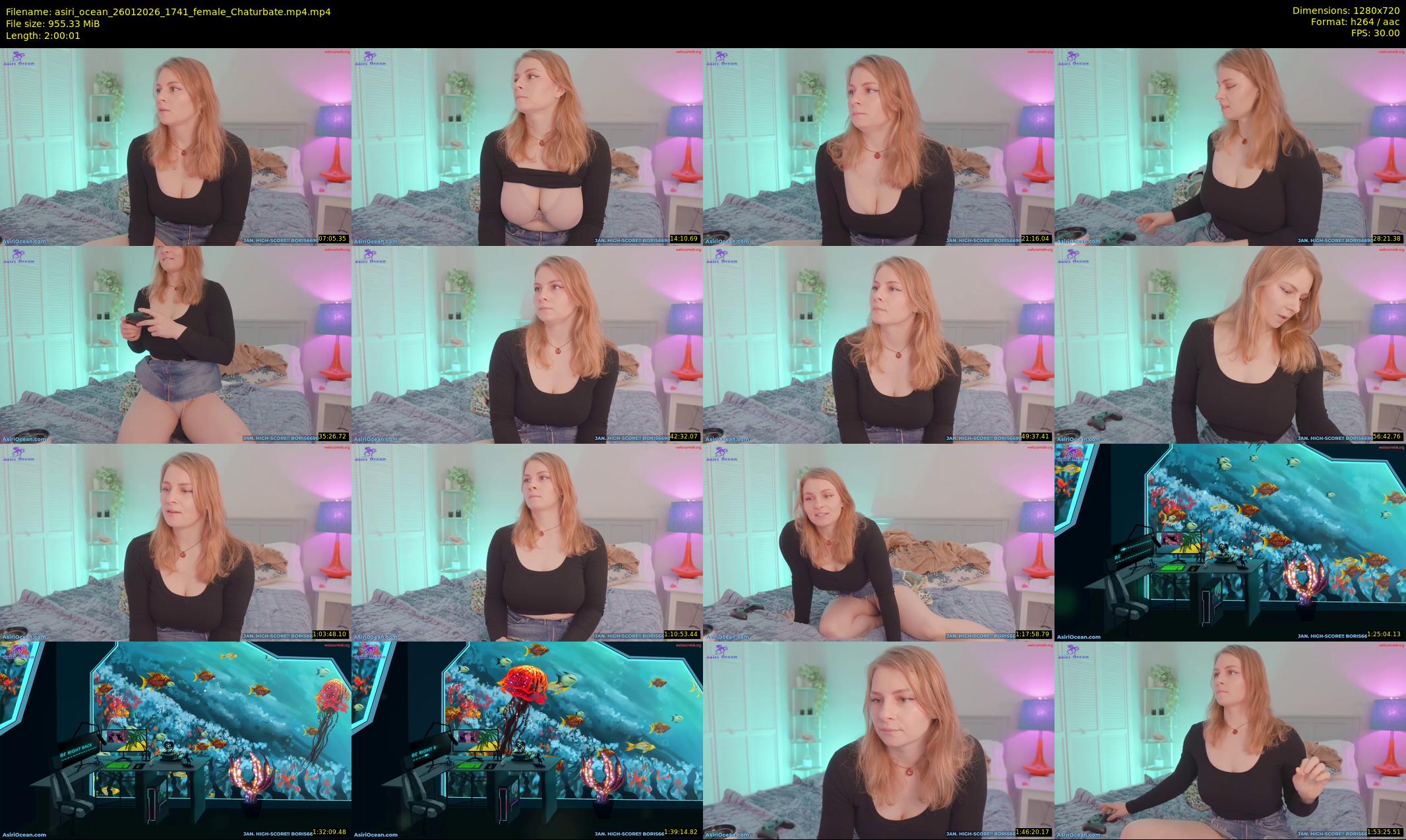 asiri_ocean — 121 minute Chaturbate female cam show recording, 720p, Jan 26, 2026