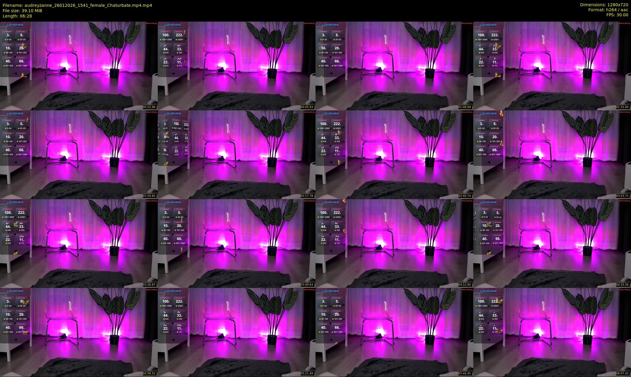 audreyzanne — 7 minute Chaturbate female cam show recording, 720p, Jan 26, 2026