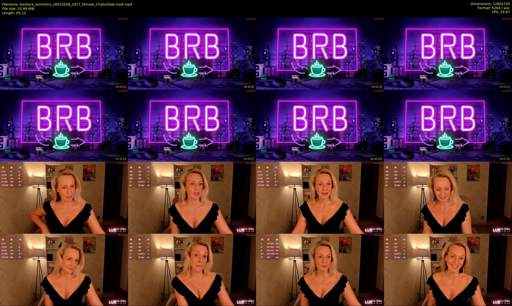 barbara_summers — 6 minute Chaturbate female cam show recording, 720p, Jan 26, 2026