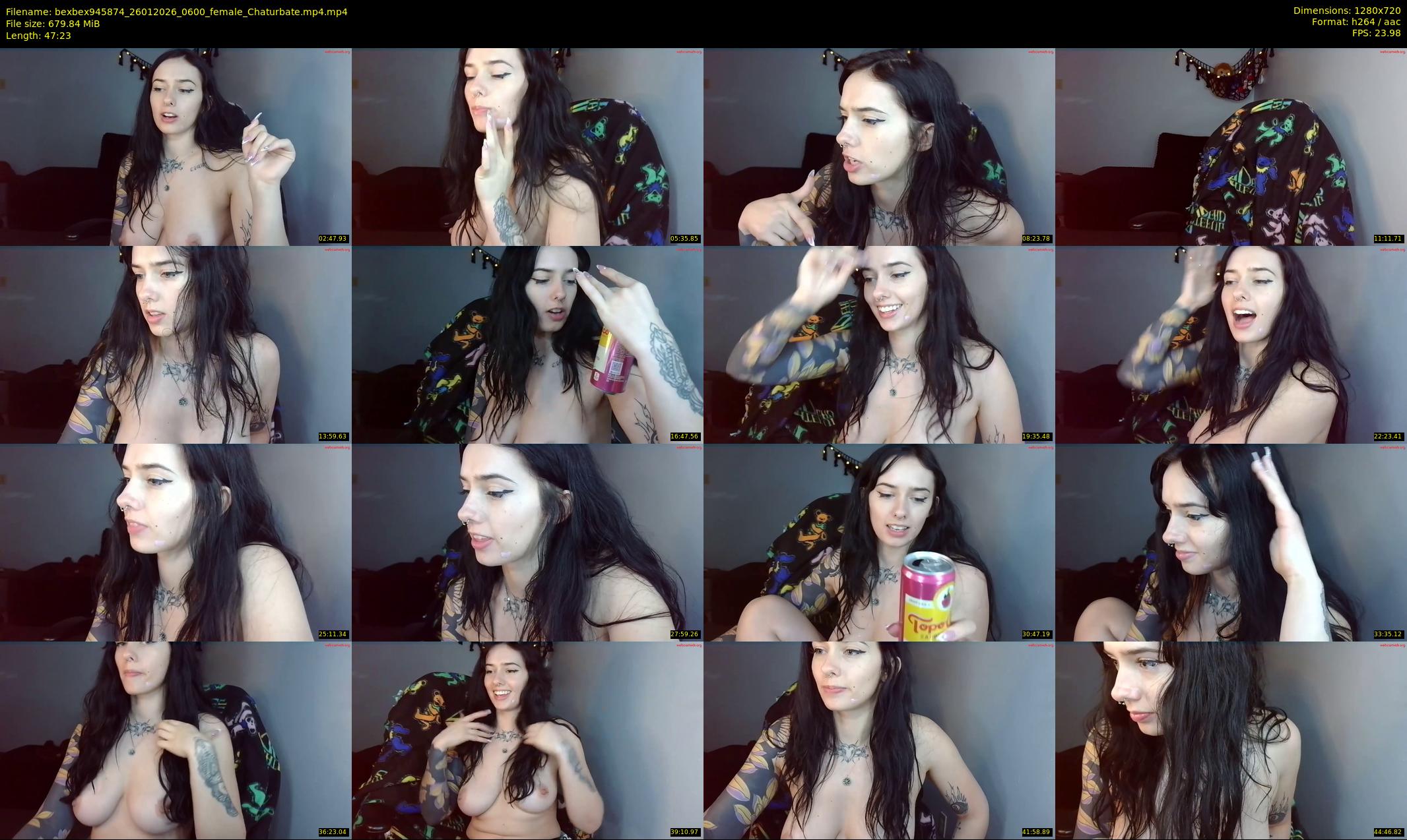 bexbex945874 — 48 minute Chaturbate female cam show recording, 720p, Jan 26, 2026