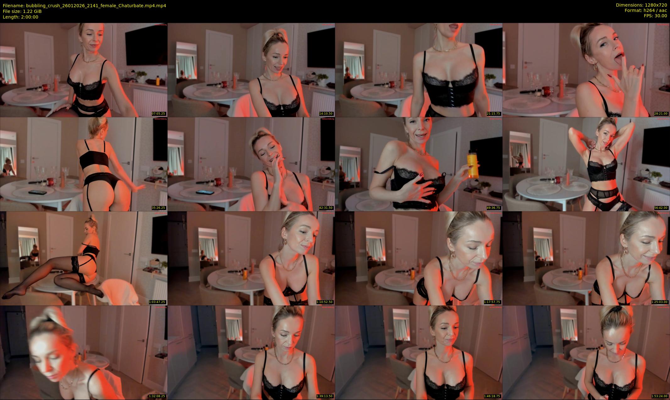 bubbling_crush — 120 minute Chaturbate female cam show recording, 720p, Jan 26, 2026