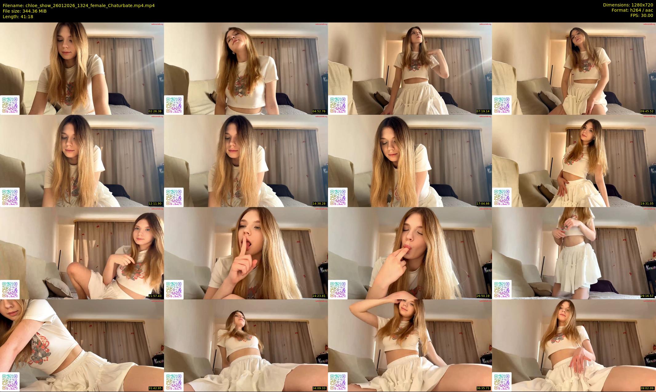 chloe_show — 42 minute Chaturbate female cam show recording, 720p, Jan 26, 2026