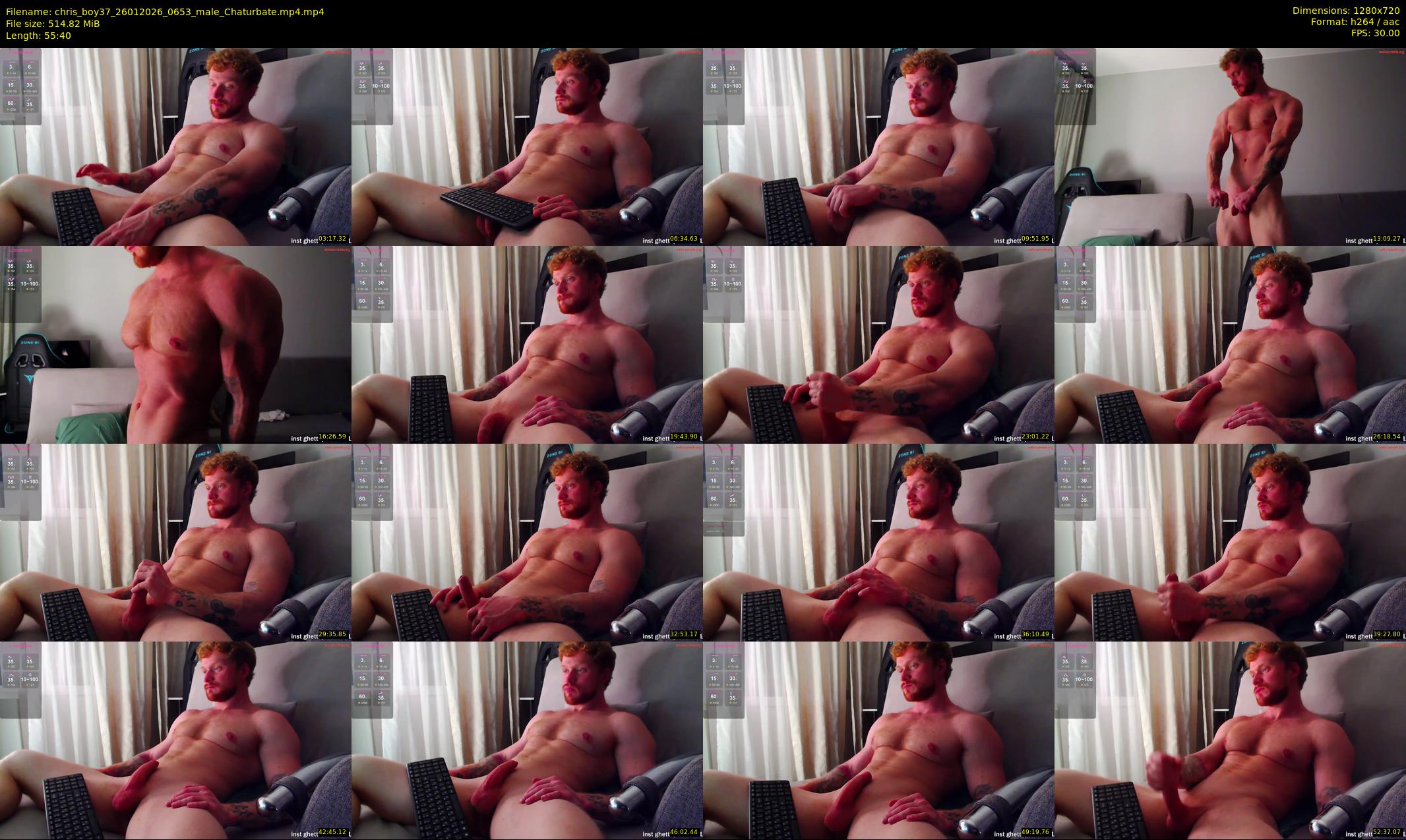 chris_boy37 — 56 minute Chaturbate male cam show recording, 720p, Jan 26, 2026