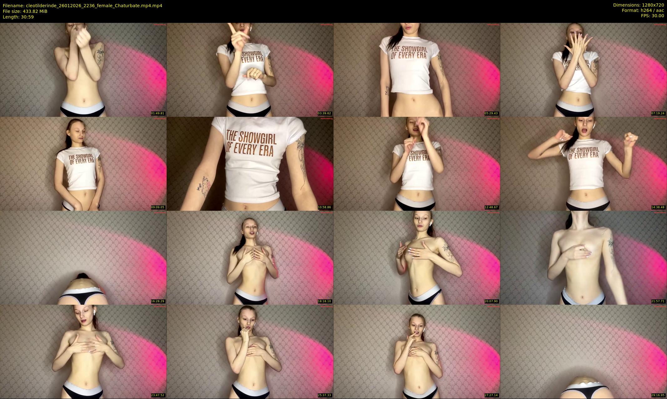 cleotilderinde — 31 minute Chaturbate female cam show recording, 720p, Jan 26, 2026