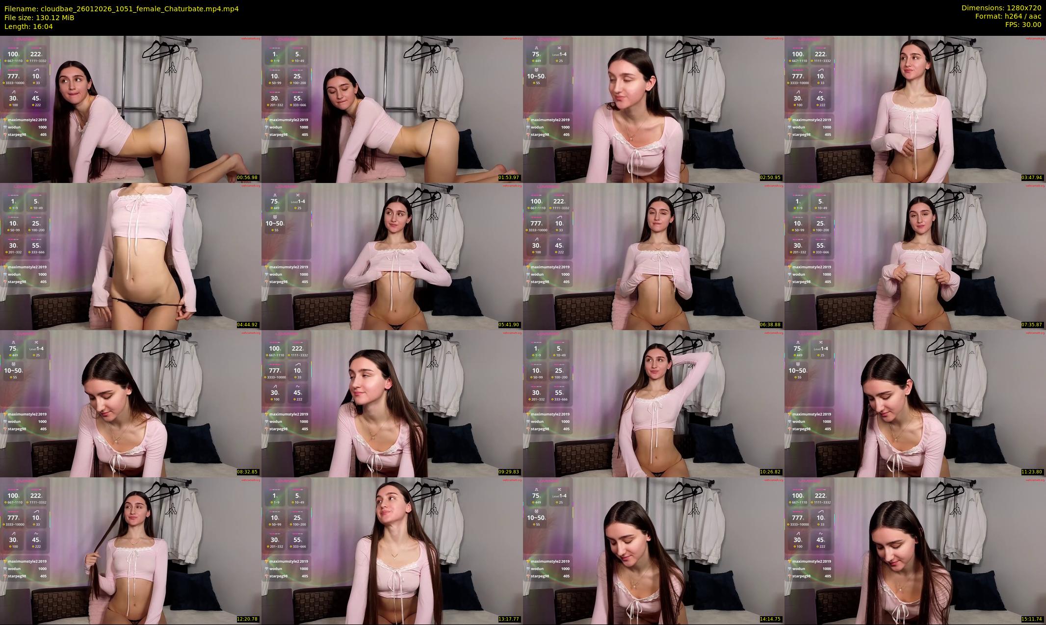 cloudbae — 17 minute Chaturbate female cam show recording, 720p, Jan 26, 2026