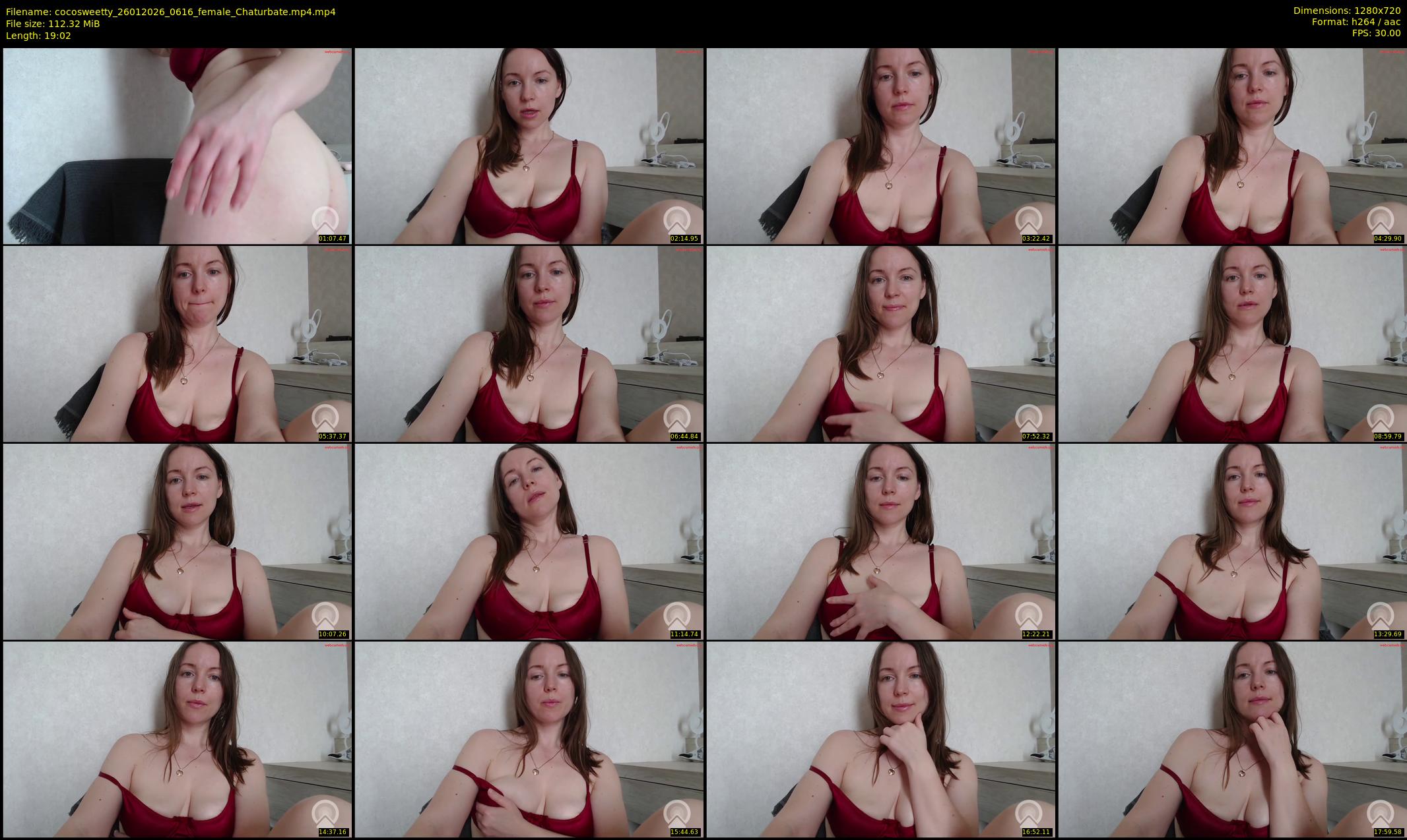 cocosweetty — 20 minute Chaturbate female cam show recording, 720p, Jan 26, 2026
