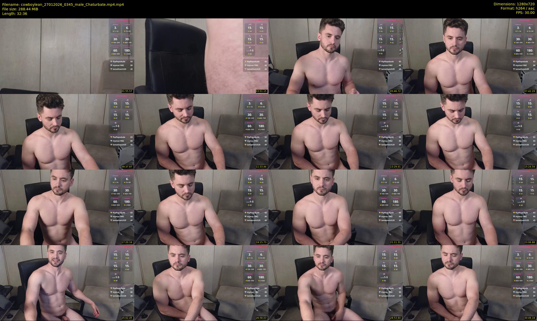 cowboylean — 33 minute Chaturbate male cam show recording, 720p, Jan 27, 2026