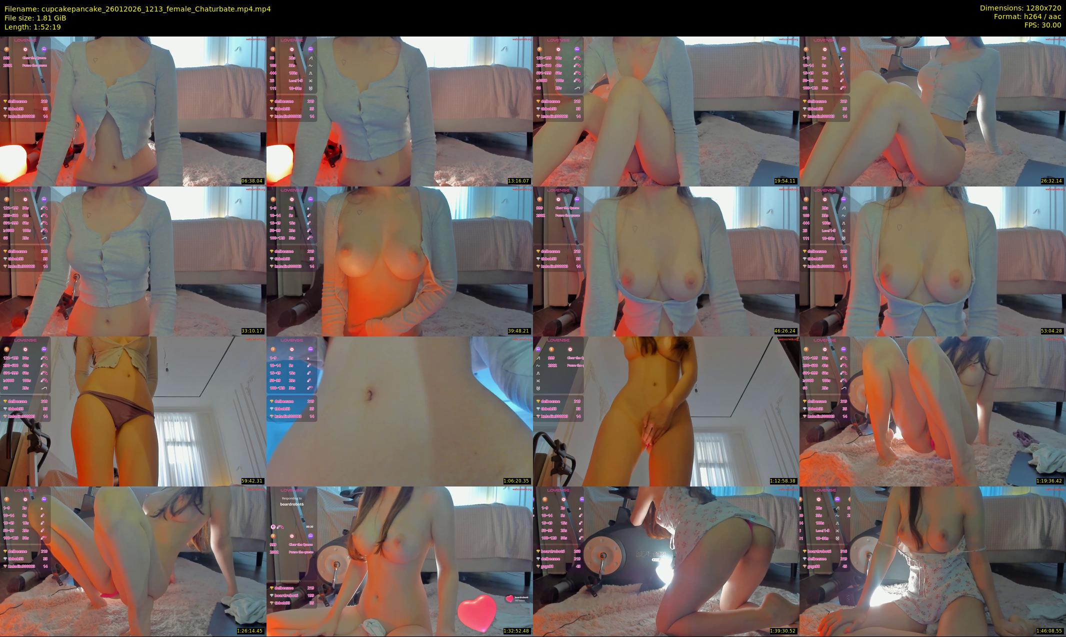 cupcakepancake — 113 minute Chaturbate female cam show recording, 720p, Jan 26, 2026