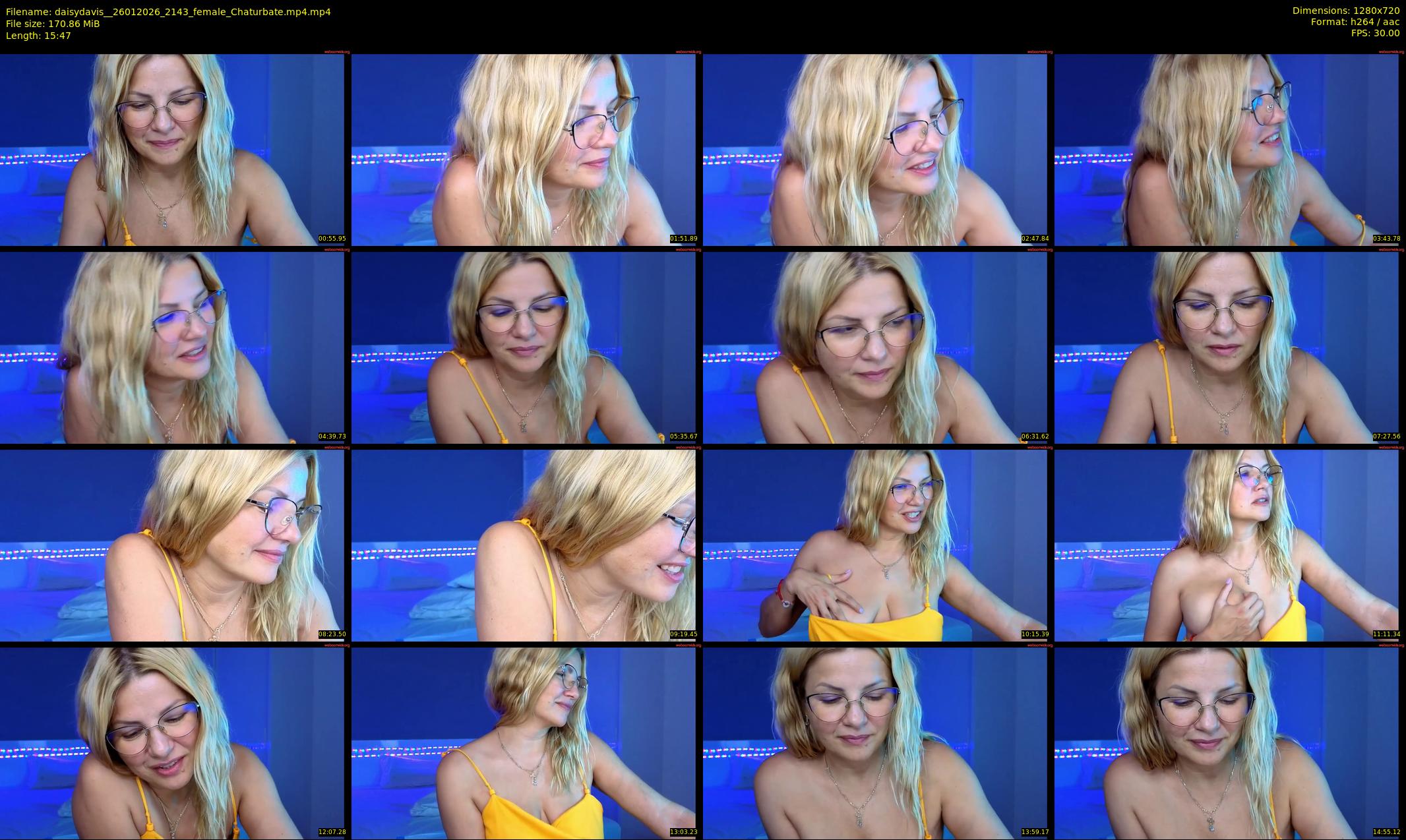 daisydavis_ — 16 minute Chaturbate female cam show recording, 720p, Jan 26, 2026
