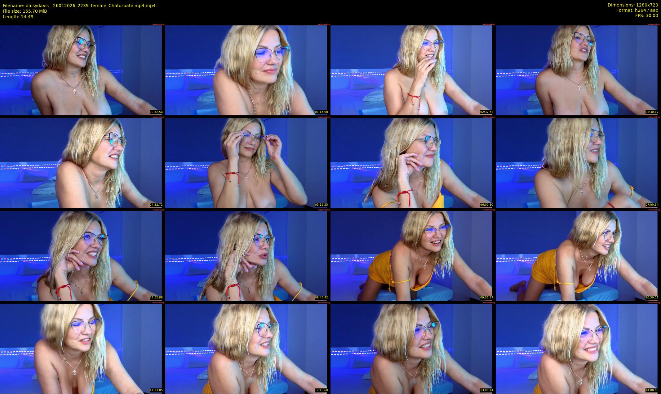 daisydavis_ — 15 minute Chaturbate female cam show recording, 720p, Jan 26, 2026