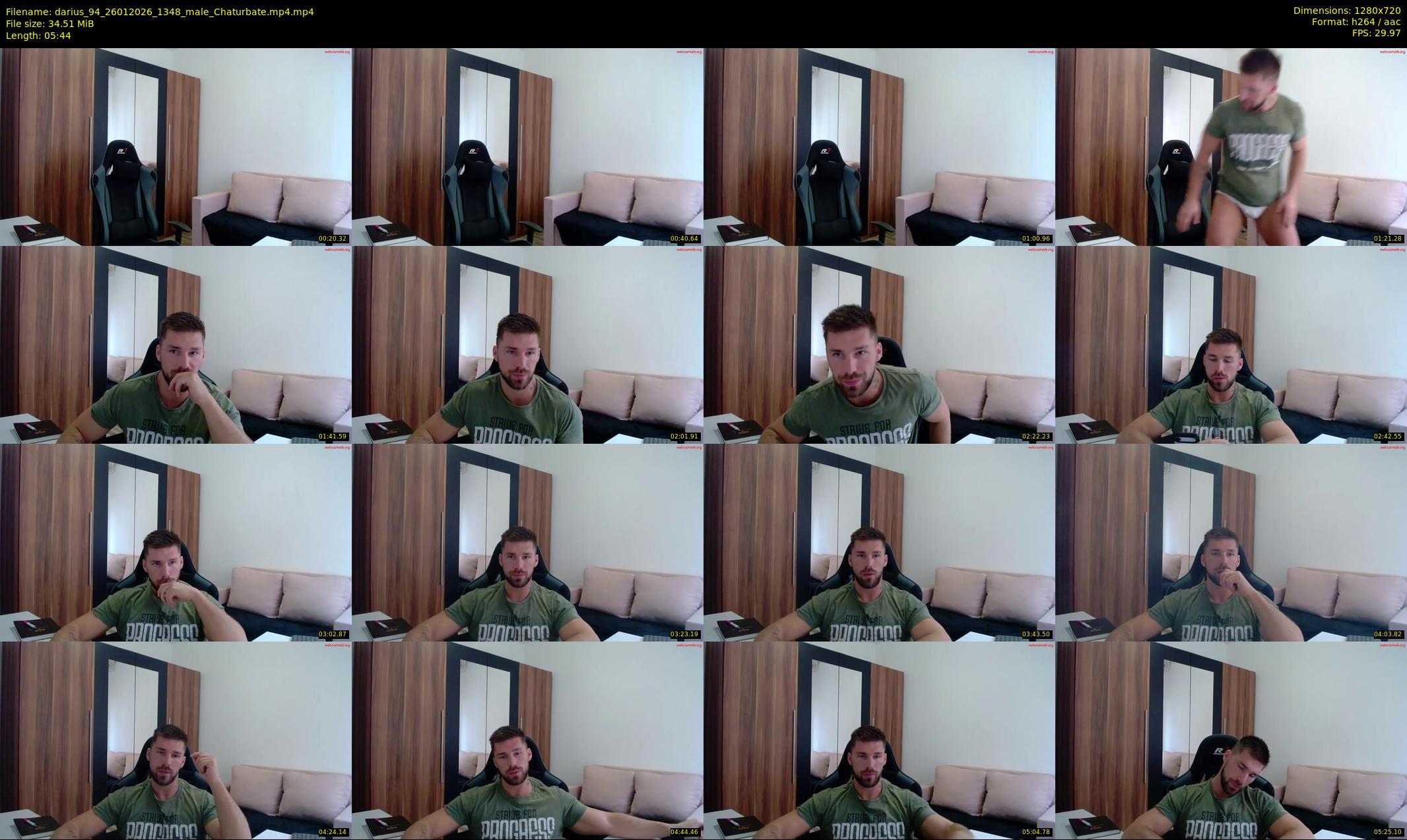 darius_94 — 6 minute Chaturbate male cam show recording, 720p, Jan 26, 2026