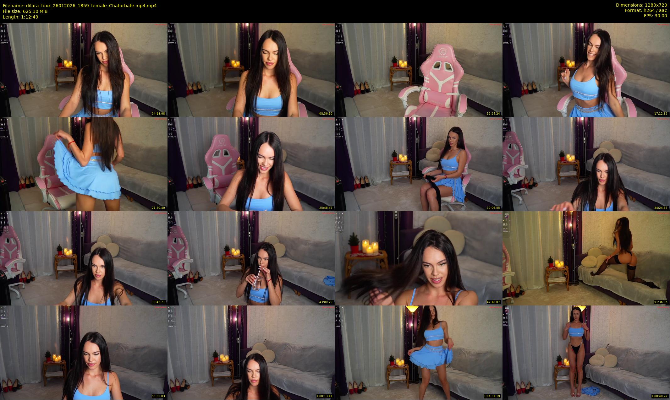 dilara_foxx — 73 minute Chaturbate female cam show recording, 720p, Jan 26, 2026